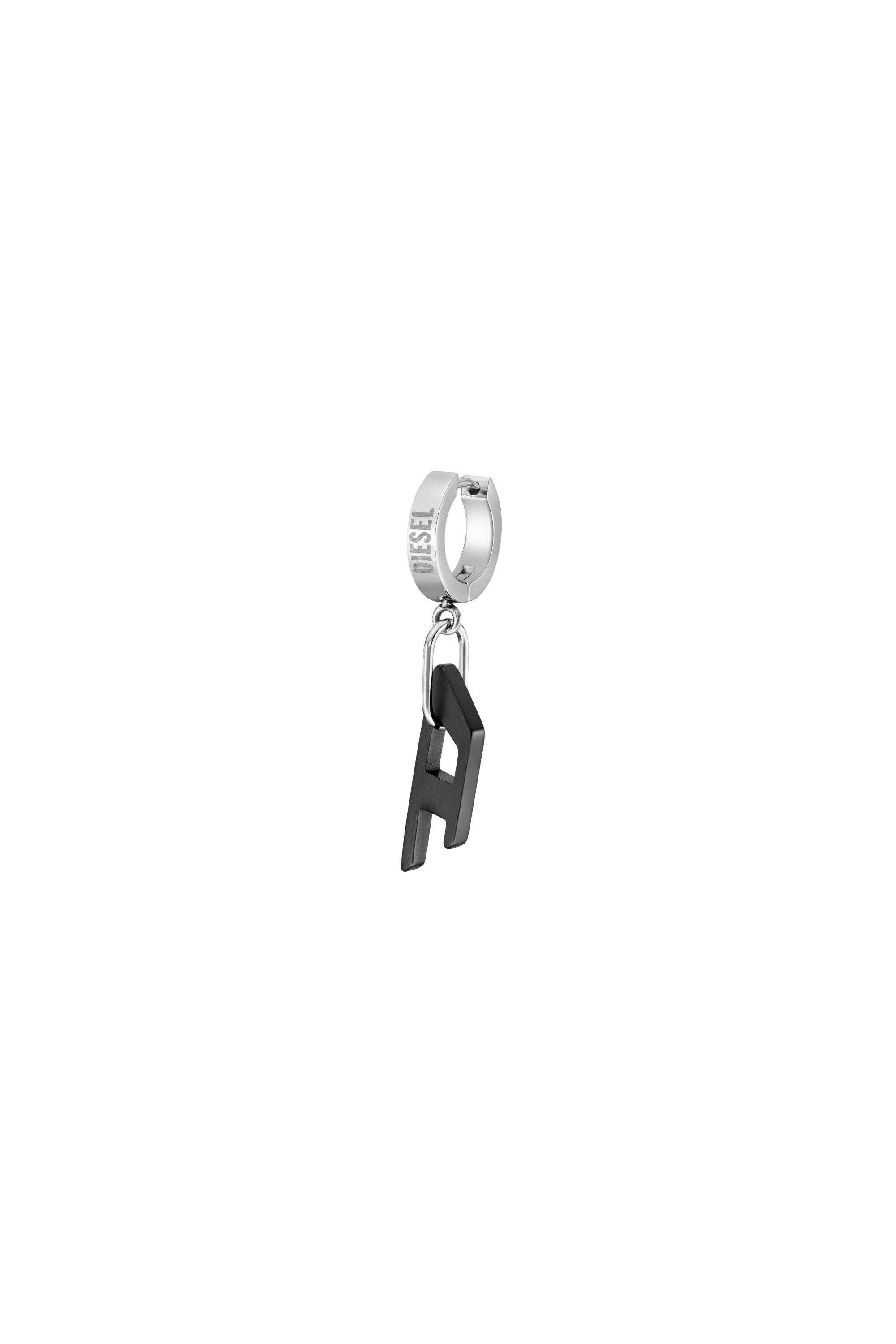 Diesel - DX1418, Boucle d'oreille en acier bicolore Mixte in Noir - 1