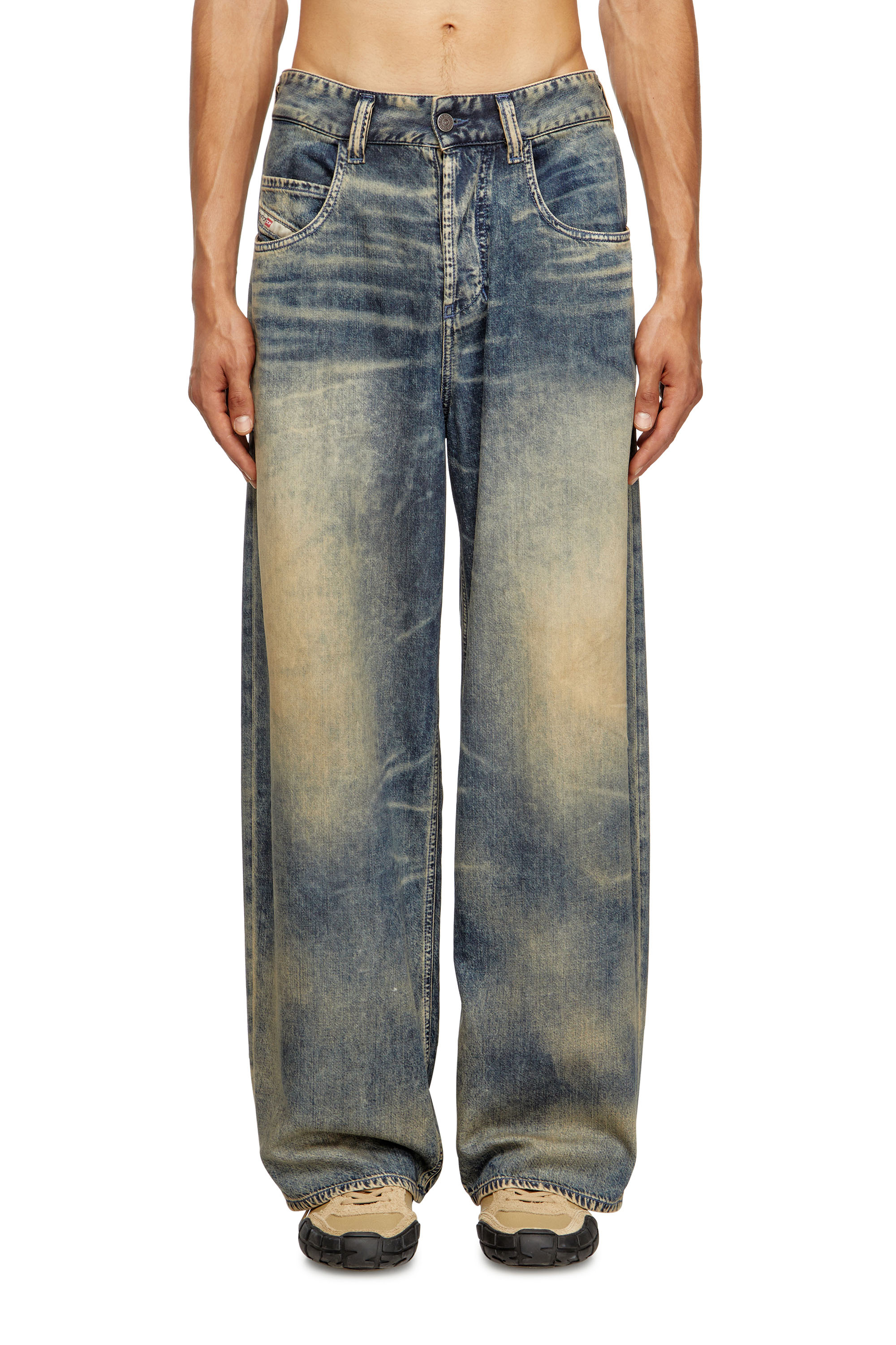 Diesel - Relaxed Jeans 1997 D-Enim-M 0CEBB Homme, Bleu moyen - Image 1
