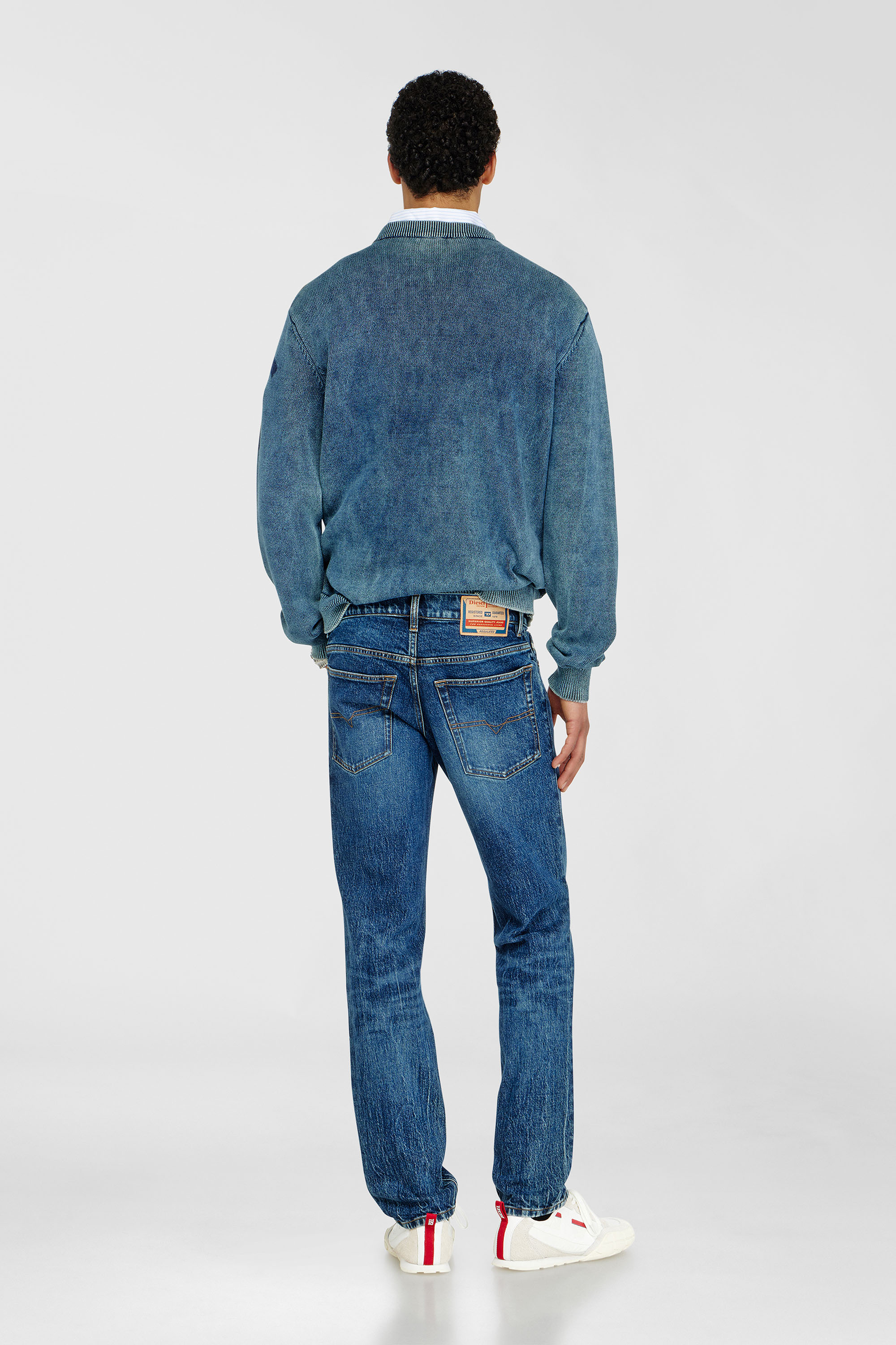 Diesel - Regular Jeans 2023 D-Finitive 0KBBQ Homme, Bleu Fonc&eacute; - Image 3