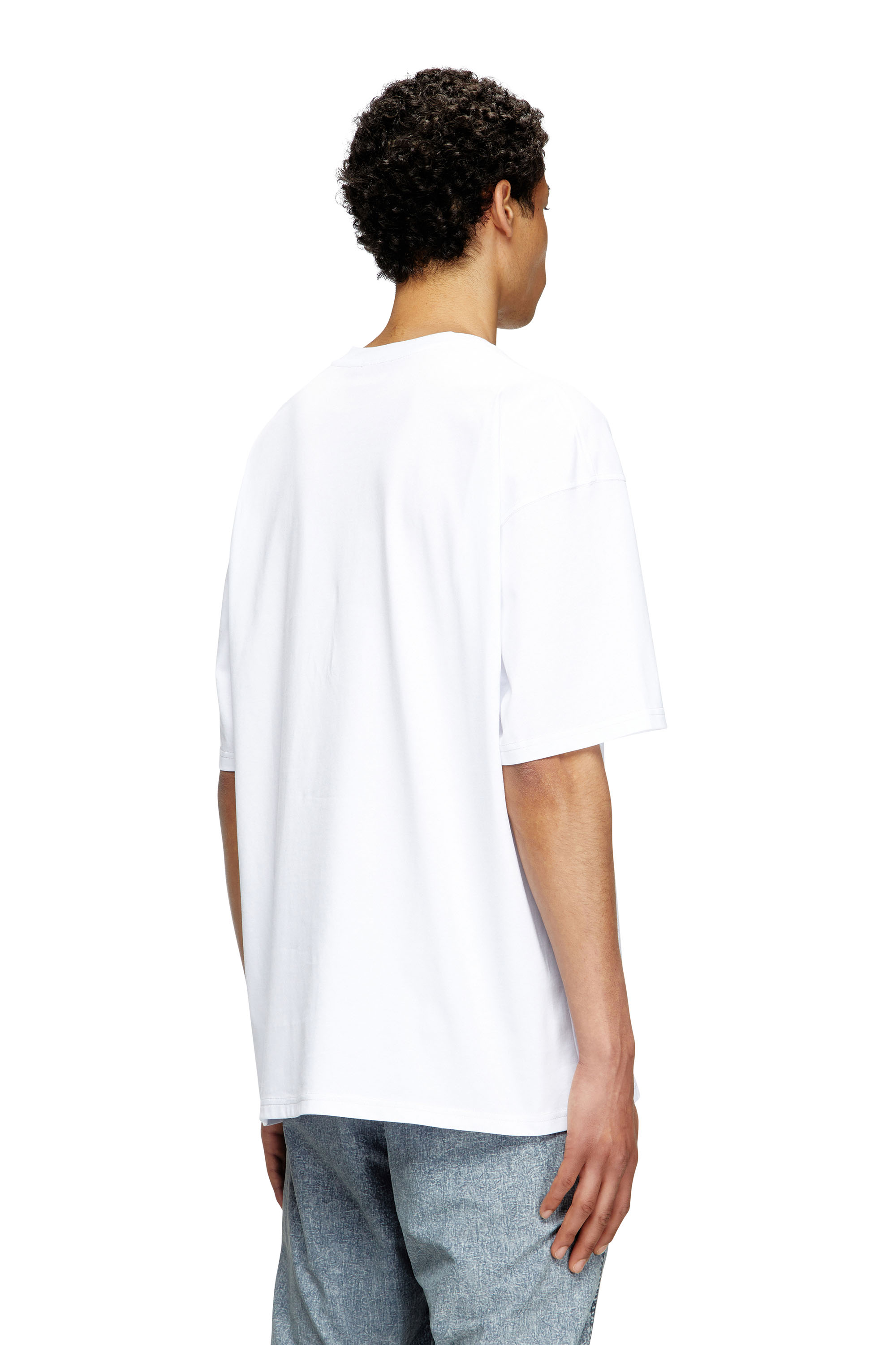Diesel - T-BOXT-T7, T-shirt avec imprimé effet spray Homme in Blanc - 2