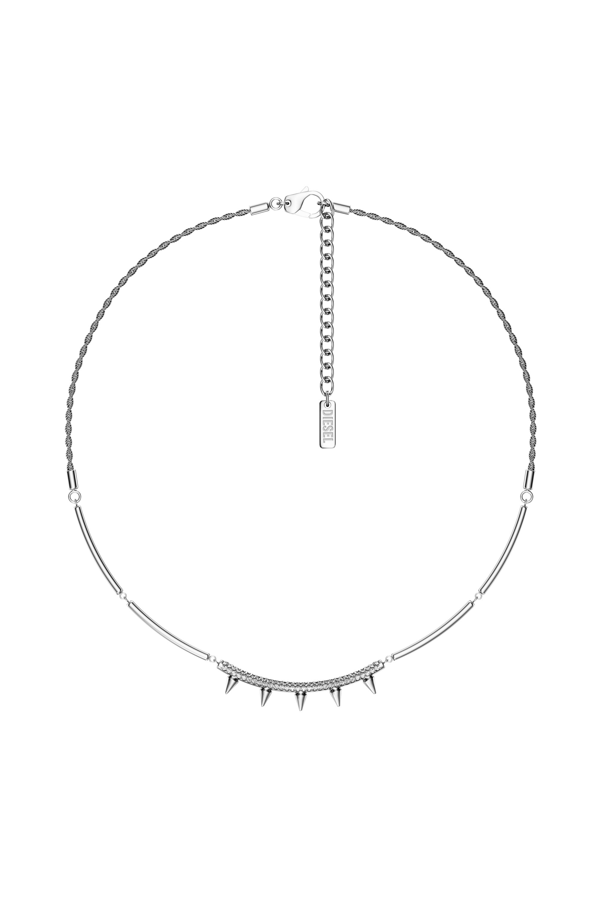 Diesel - DX1724040, Collier cha&icirc;ne en acier inoxydable Mixte in Gris argent&eacute; - 1