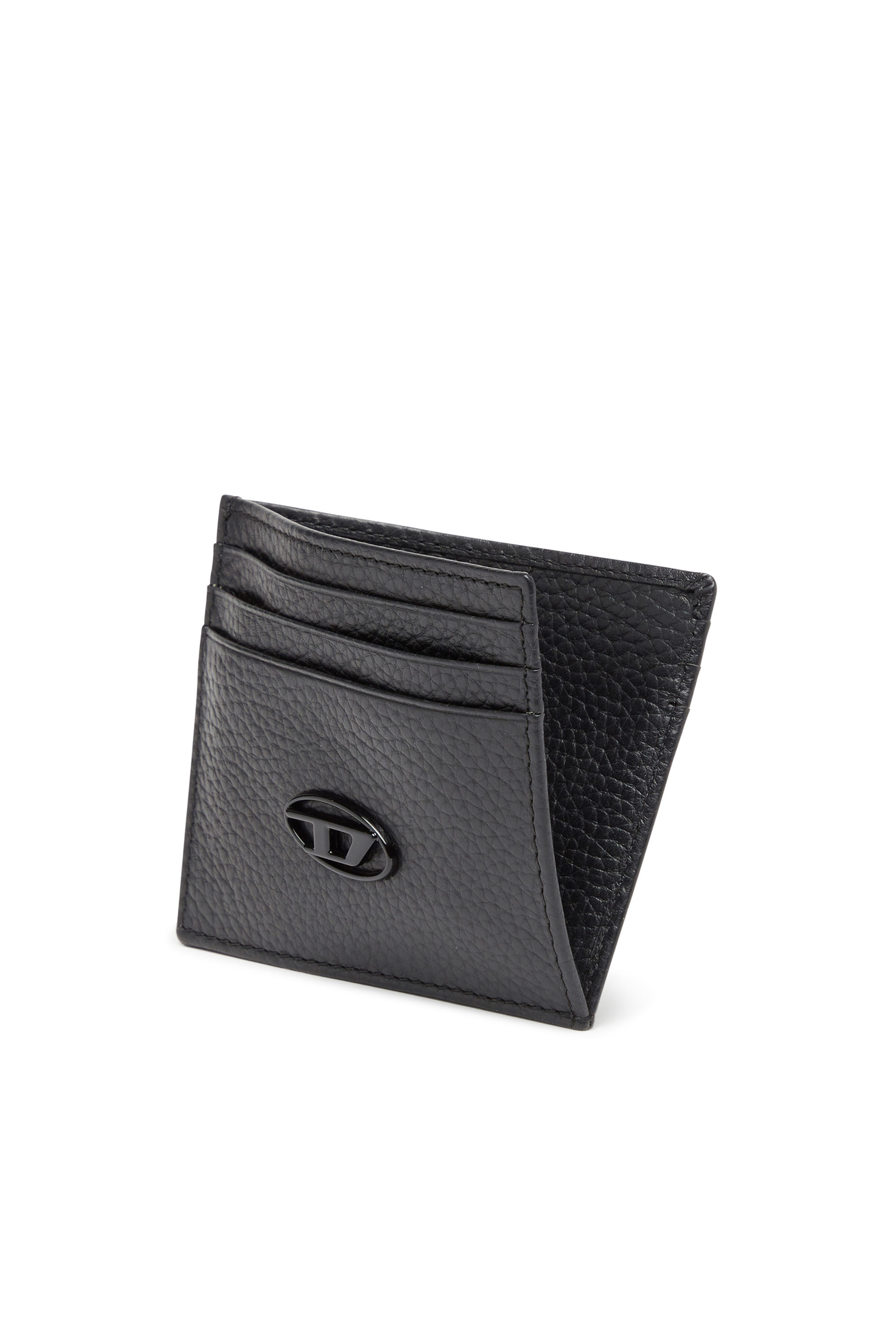 Diesel - CARD CASE, Porte-cartes en cuir grainé Homme in Noir - 3
