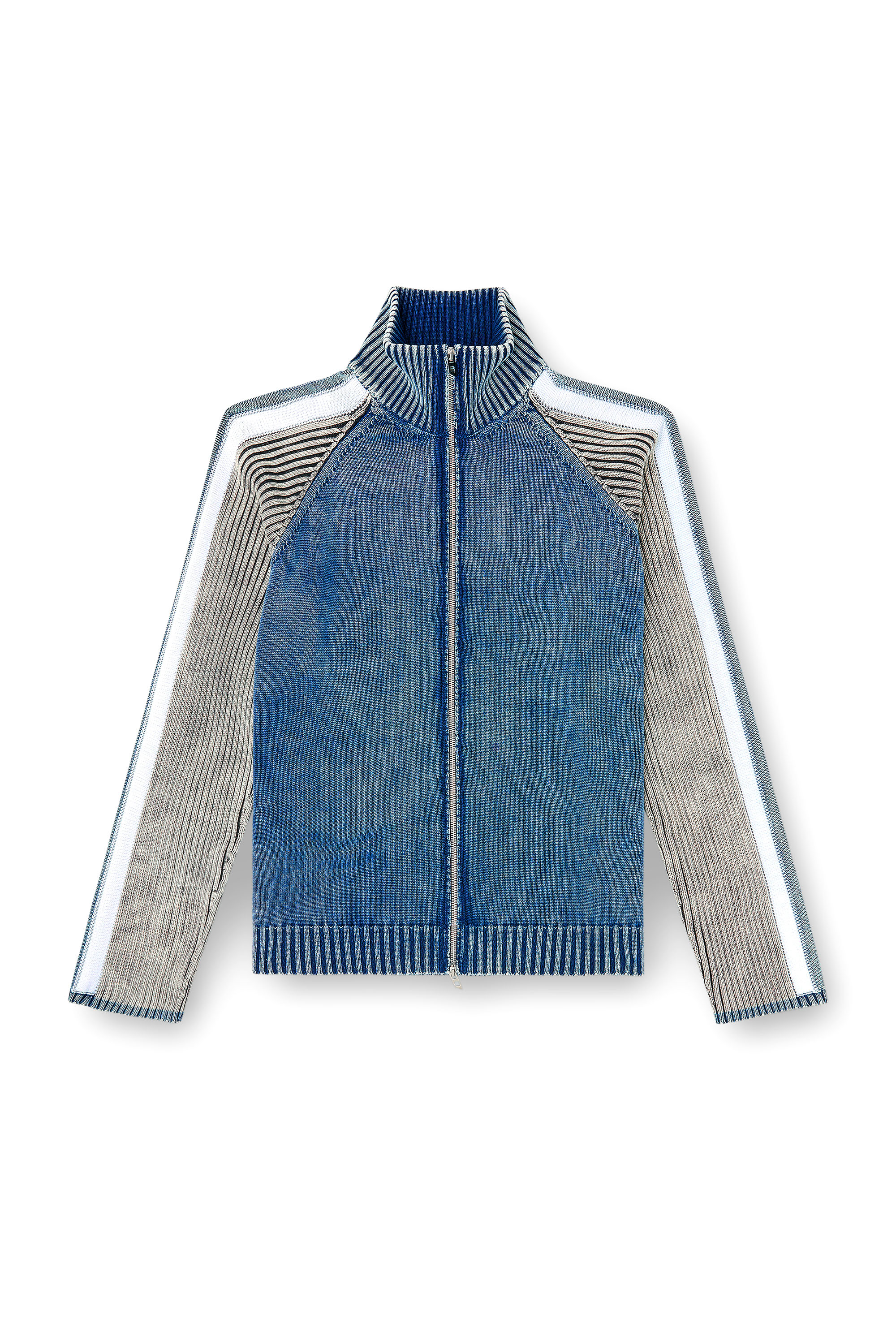 Diesel - K-HERONIMO, Cardigan zipp&eacute; avec bandes sportives Homme in Polychrome - 2