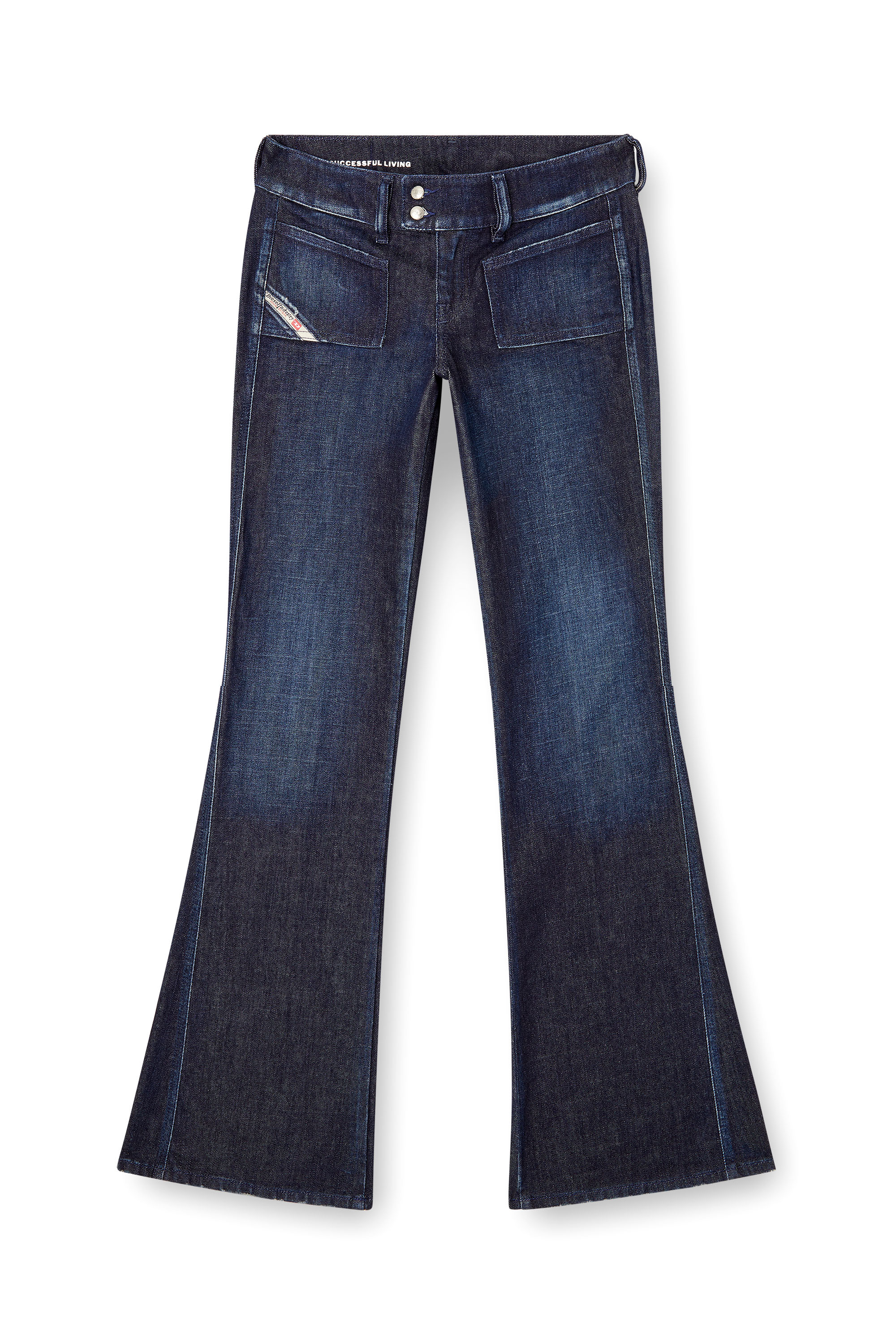 Diesel - Bootcut Jeans D-Hush 09M19 Femme, Bleu Foncé - Image 2