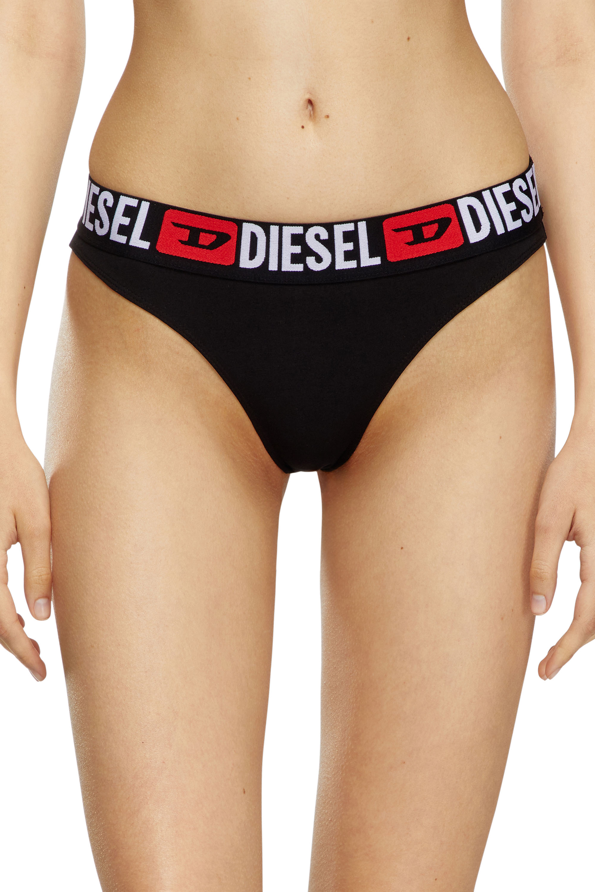 Diesel - UFPN-PANTIES-TD-THREEPACK, Femme Lot de trois culottes avec logo à la taille in Polychrome - Image 2