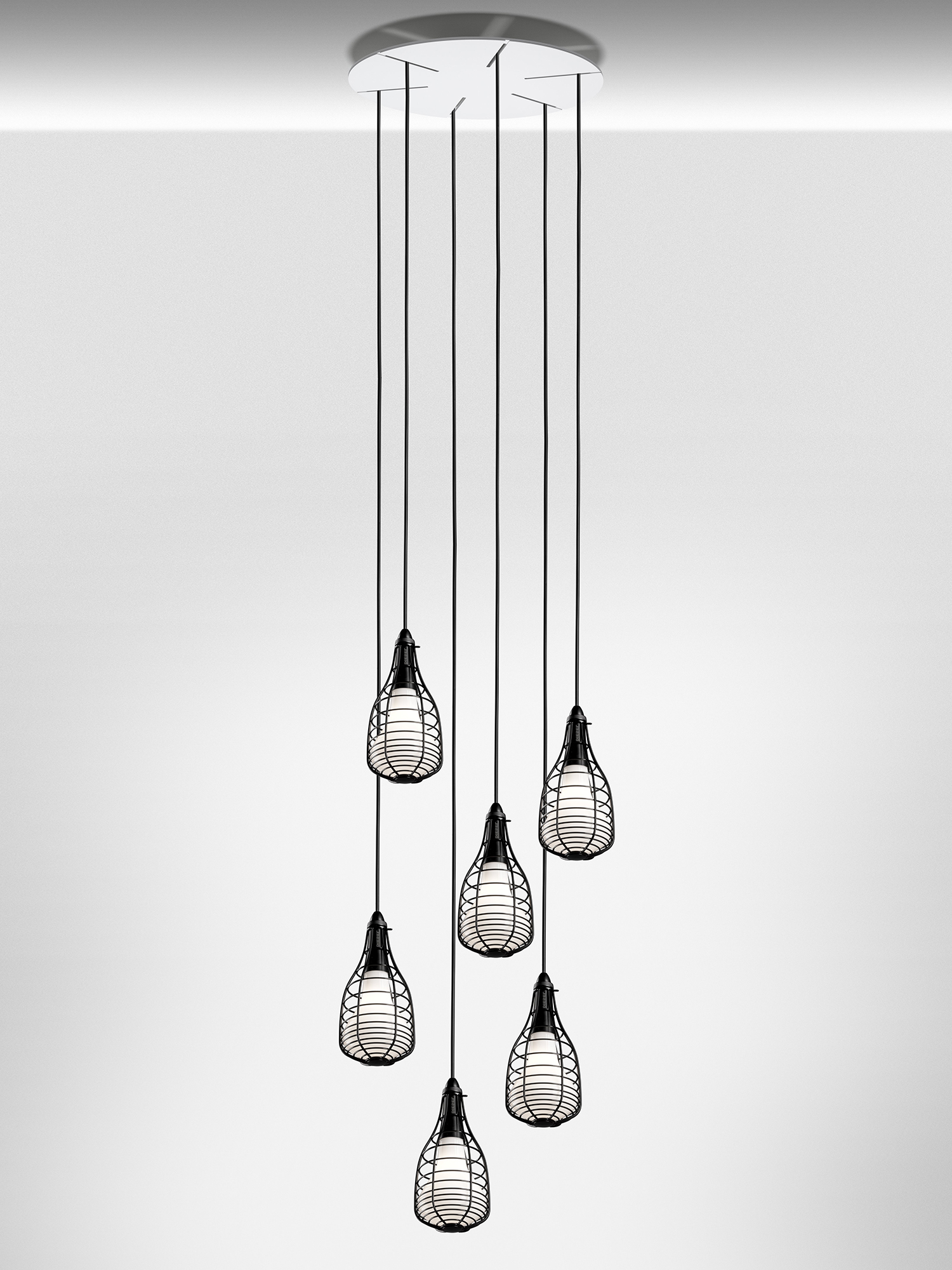 Diesel - CAGE SOSPENSIONE MIC, Suspension avec cage d&eacute;corative Mixte in Noir - 3