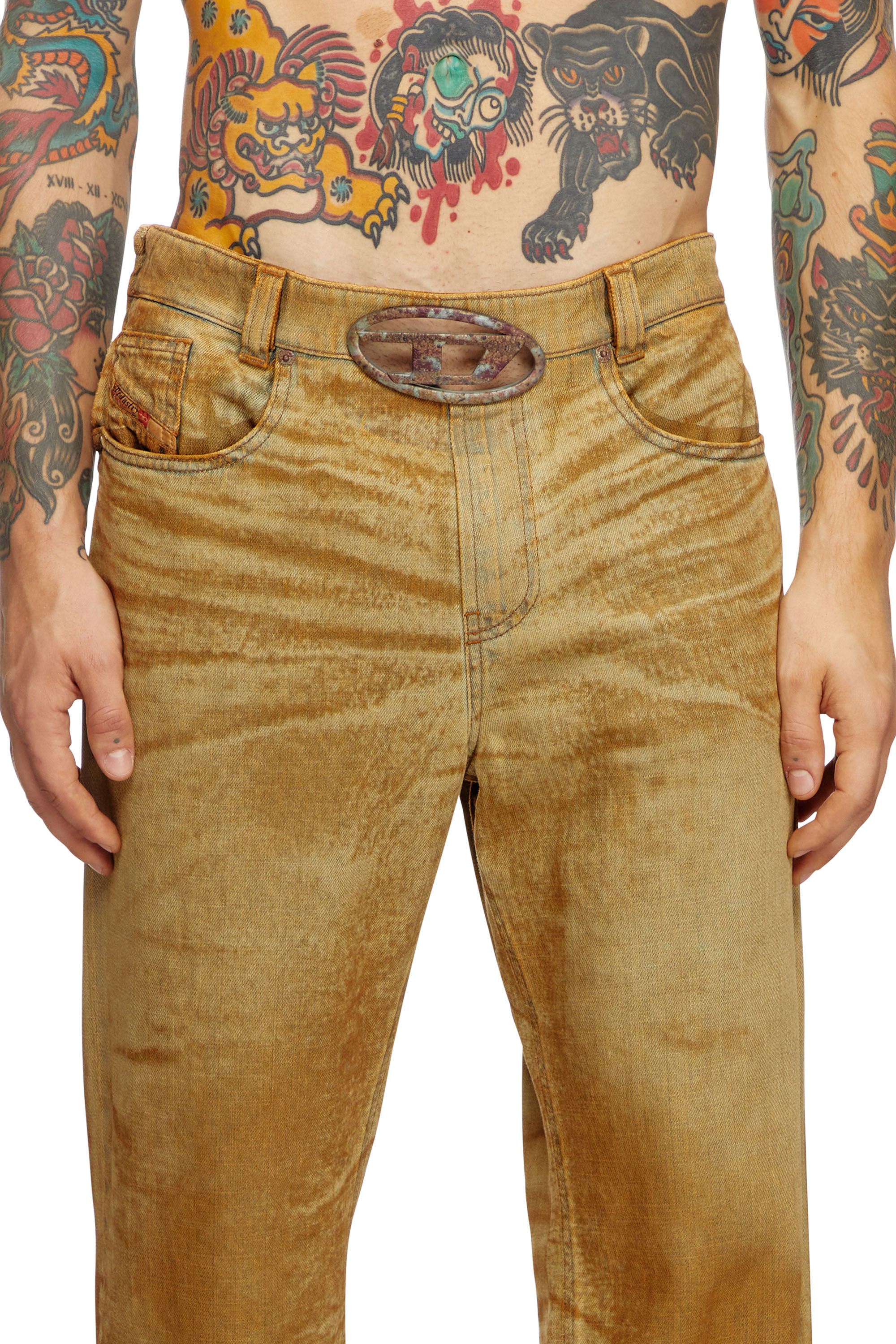 Diesel - Regular Jeans 2010 D-Macs 0AJET Homme, Marron Clair - Image 5