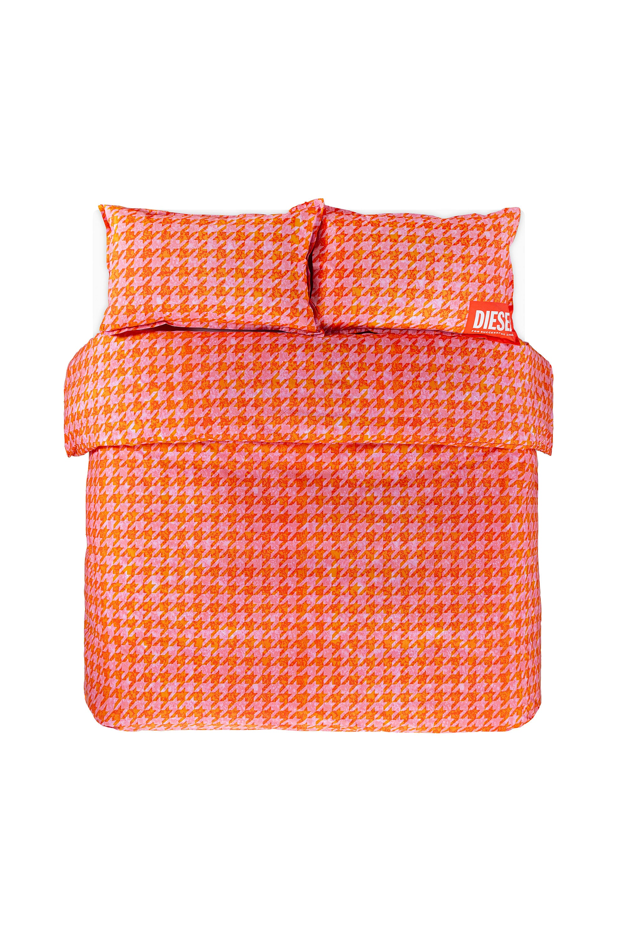 Diesel - 1018105  DROP PINK/RED PERCALE DUVET COV, Parure de lit en percale pour lit queen size Mixte in Orange - 1