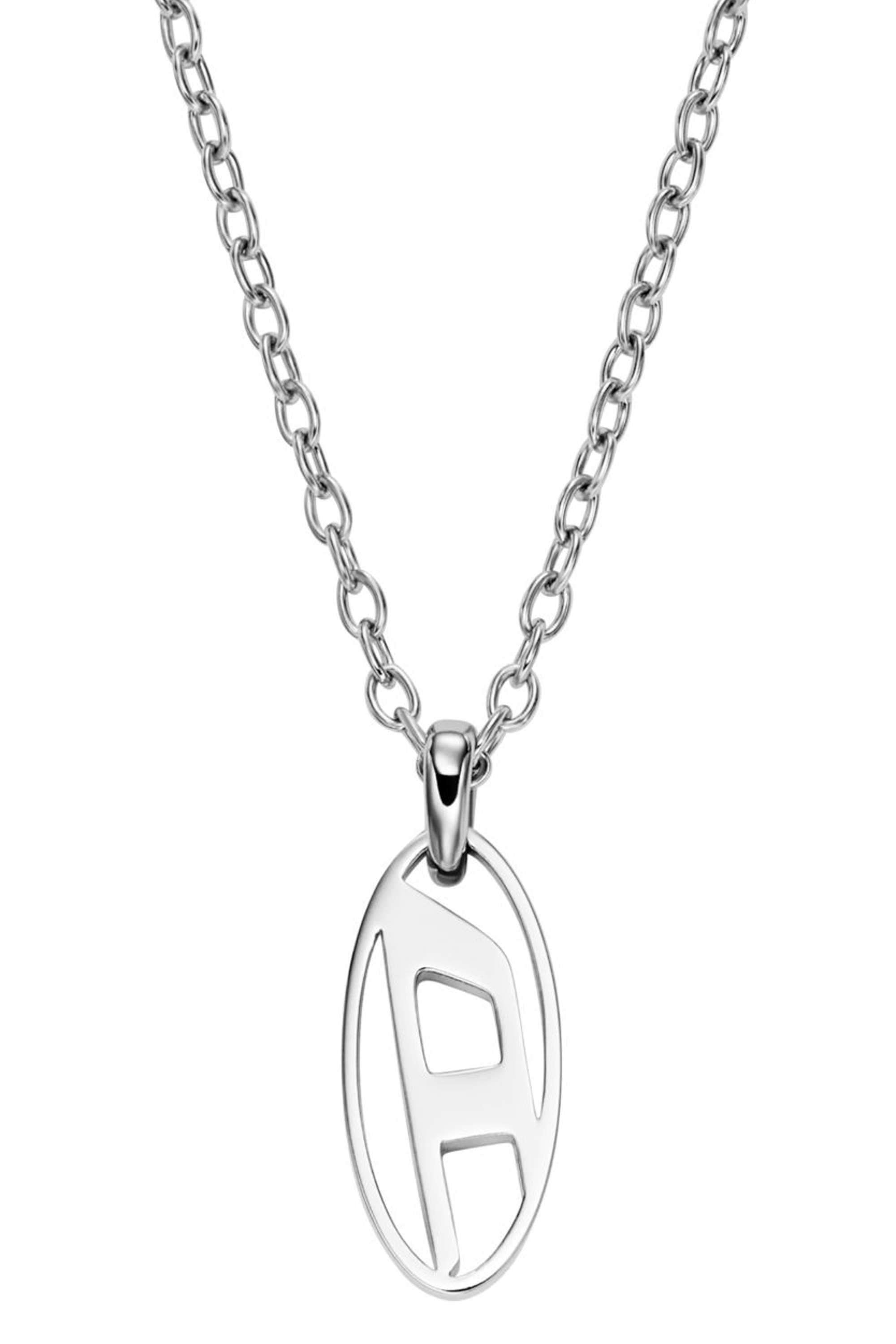 Diesel - DX1661040 JEWELLERY, Collier pendentif en acier inoxydable Mixte in Gris argenté - 2