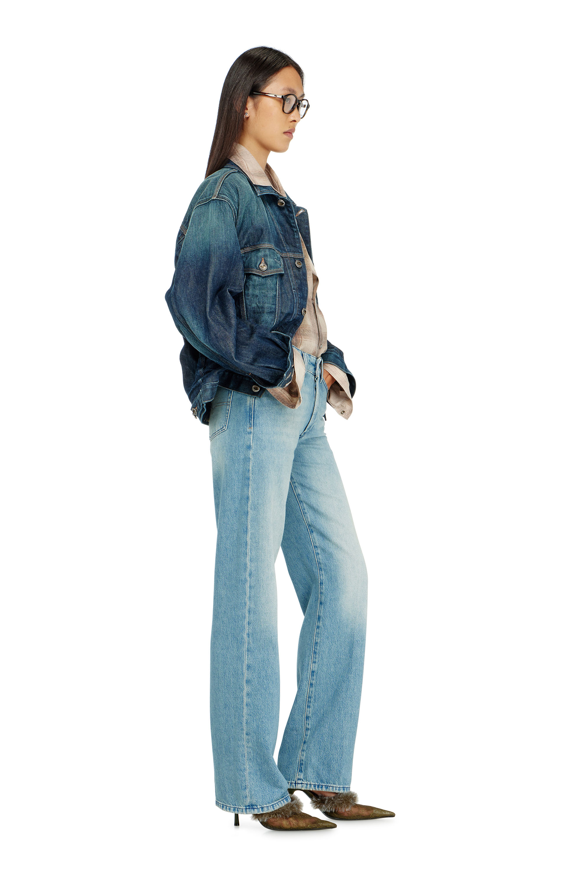 Diesel - Woman's Regular Jeans 1971 D-Sent 0BEBF, Light Blue - 3