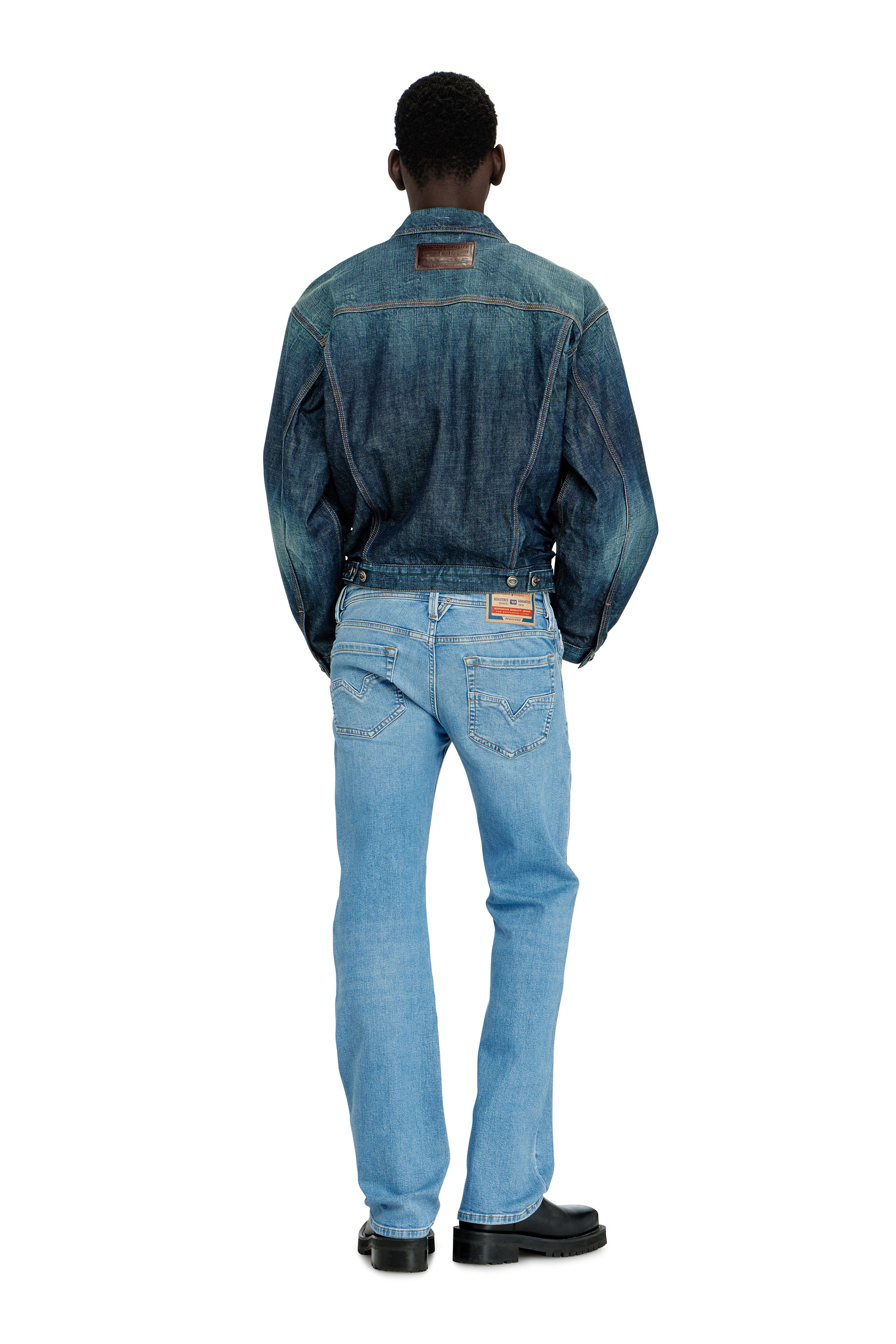 Diesel - Regular Jeans 1985 Larkee 0HDBJ Homme, Bleu Clair - Image 3