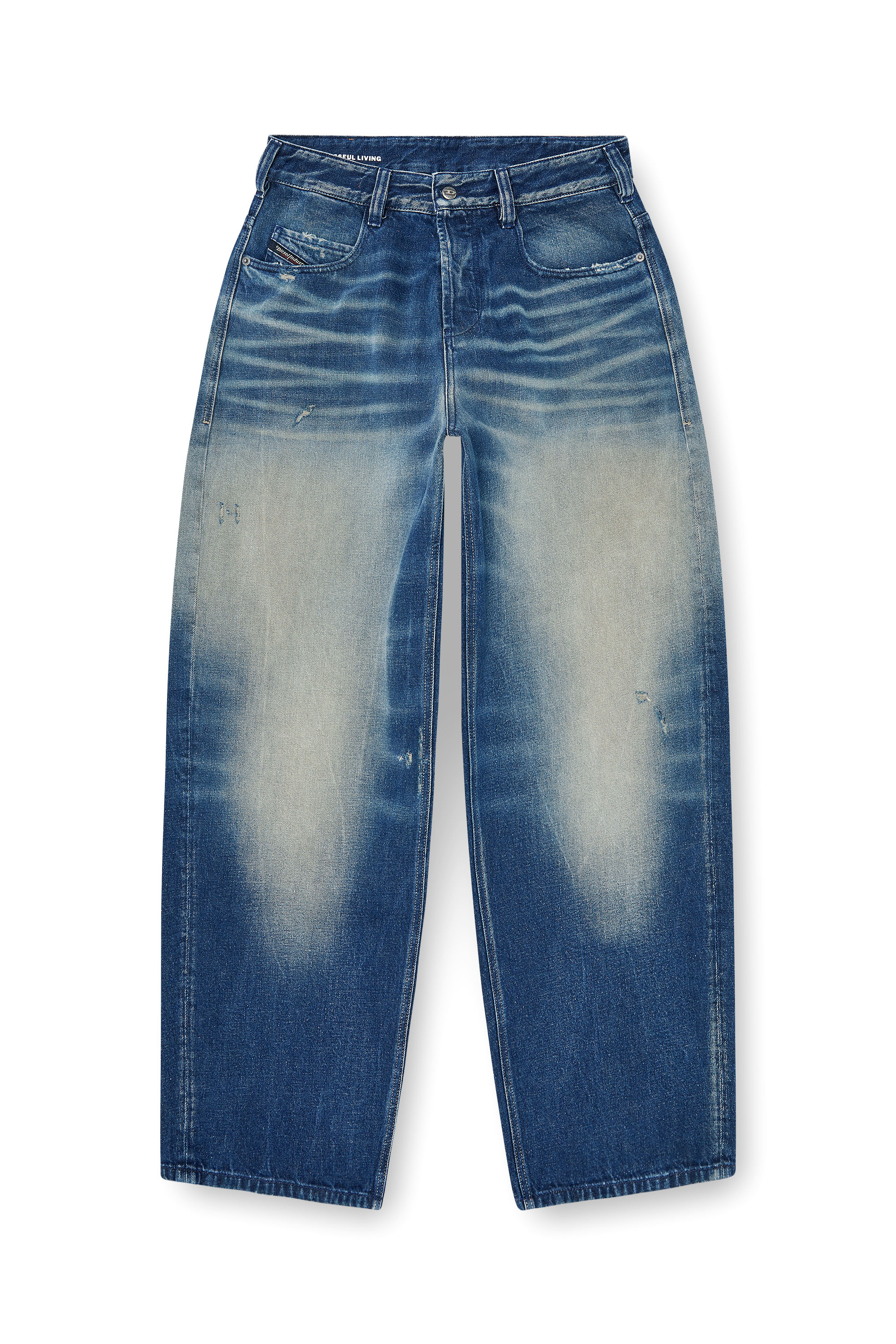 Diesel - Relaxed Jeans 1997 D-Enim 007DQ Mixte, Bleu Fonc&eacute; - Image 3