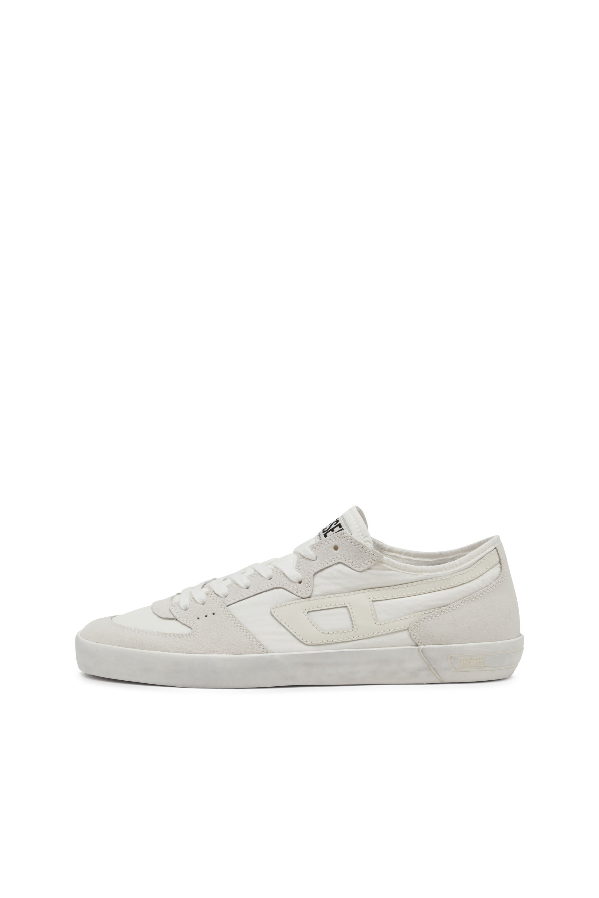 Diesel - S-LEROJI D-1 LOW, S-Leroji D-Sneakers en ripstop matelassé et cuir suédé Homme in Blanc - 7