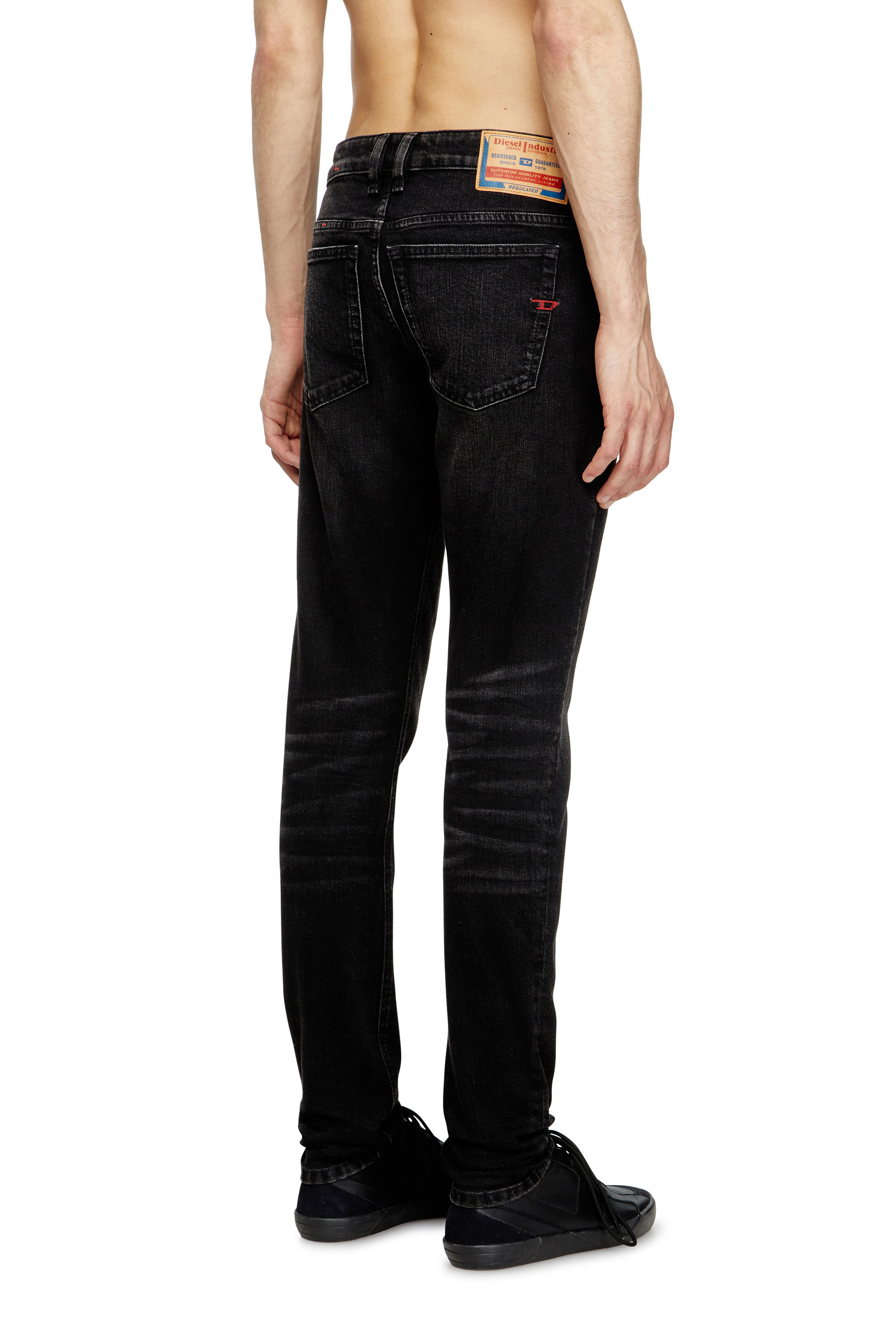 Diesel - Skinny Jeans 1979 Sleenker 0GRDA Homme, Noir/Gris foncé - Image 4