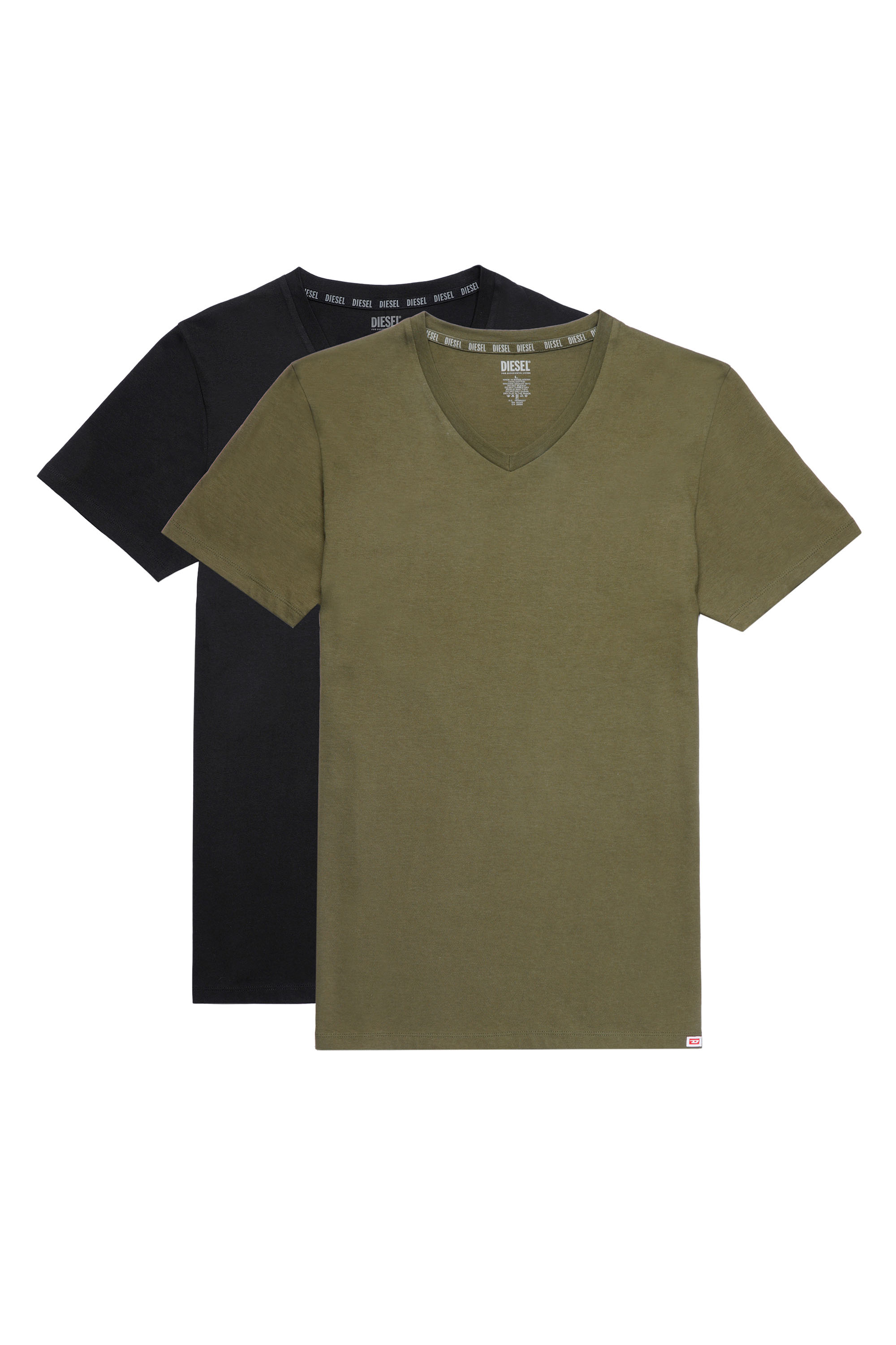 Diesel - UMTEE-MICHAEL-TUBE-TWOPACK, Black/Green - Image 1
