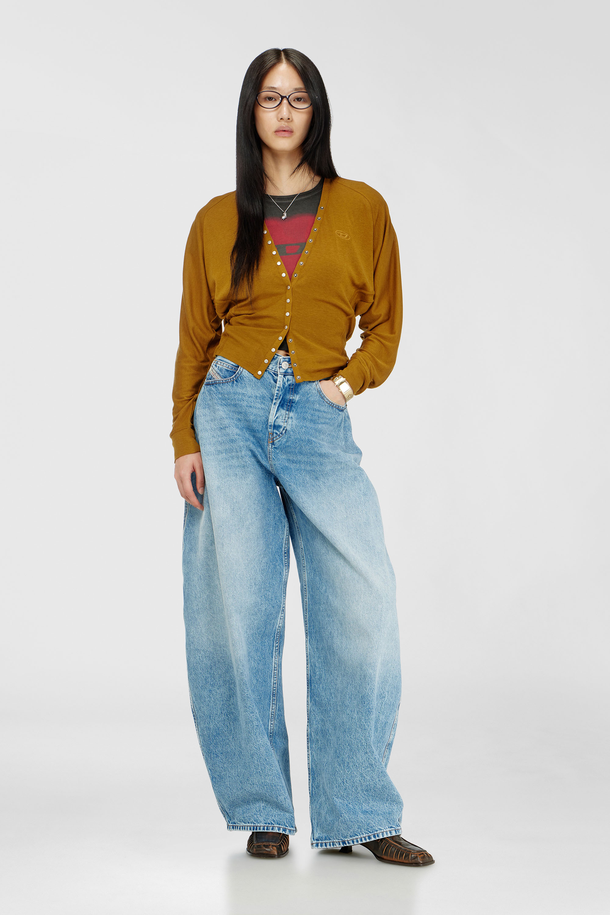Diesel - Relaxed Jeans 1987 D-Khelz 09I29 Femme, Bleu Clair - Image 1