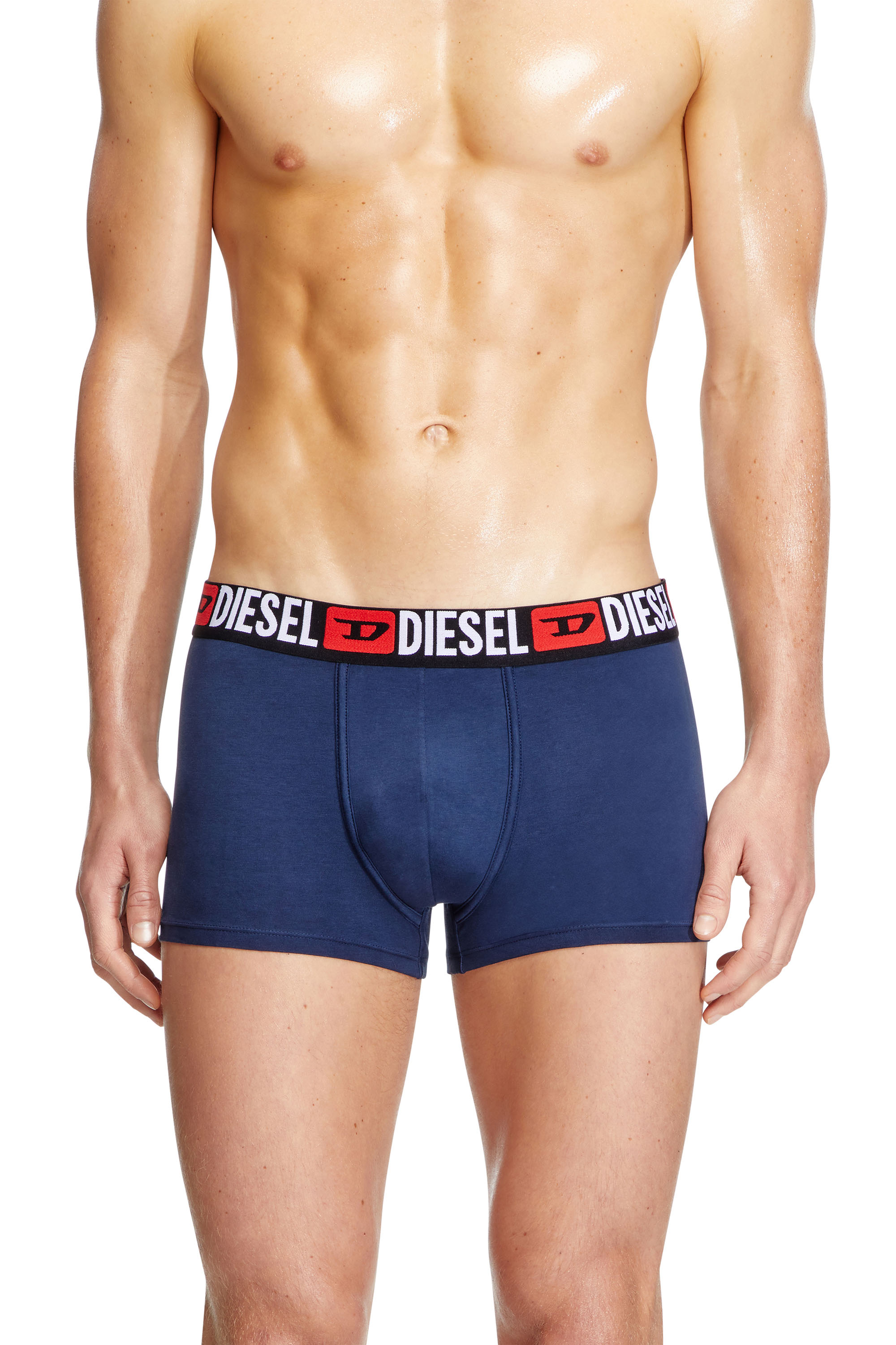 Diesel - UMBX-DAMIENTHREEPACK, Lot de trois boxers avec taille ornée du logo sur toute la surface Homme in Polychrome - 3
