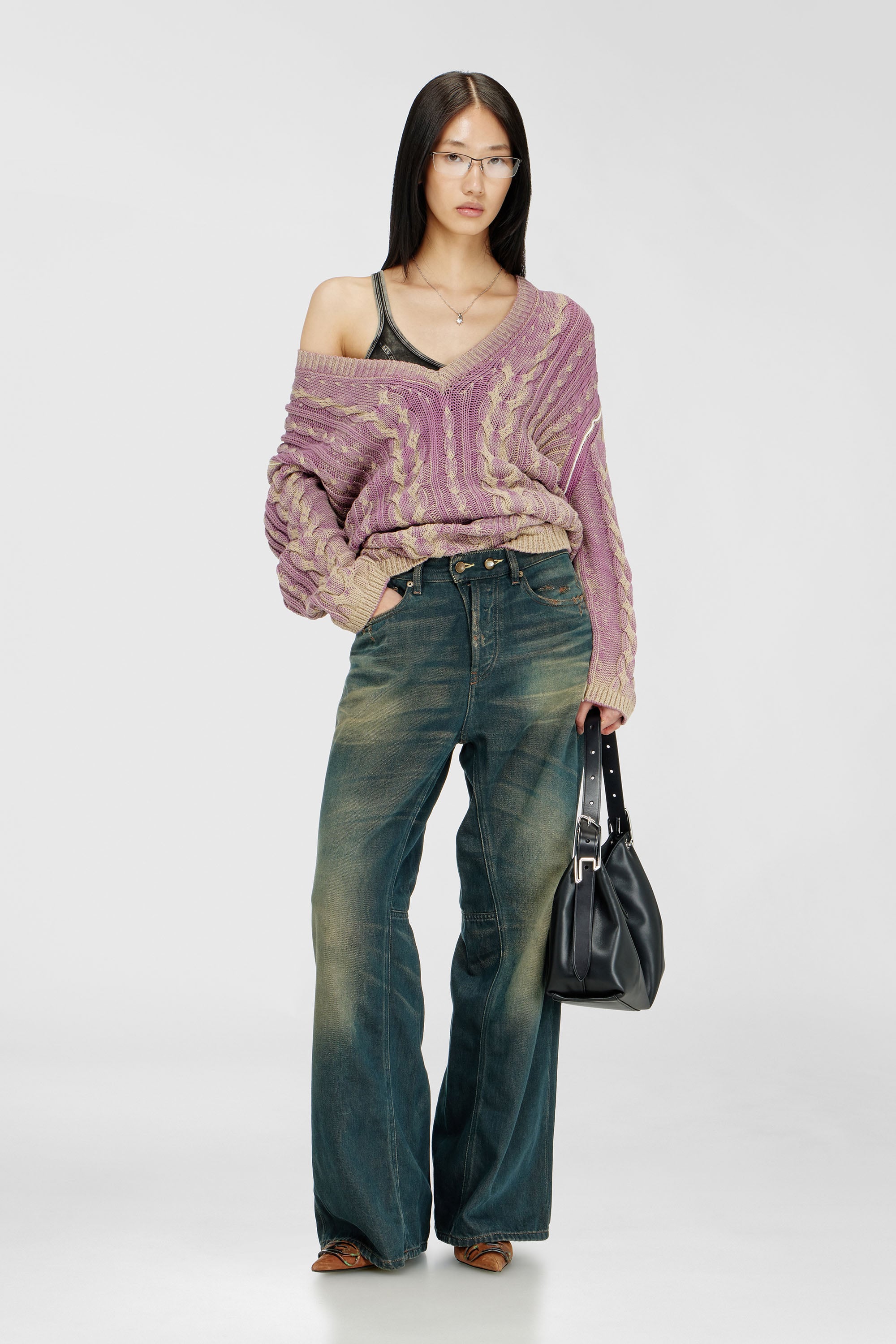 Diesel - Relaxed Jeans 1996 D-Sire 09P85 Femme, Bleu Fonc&eacute; - Image 1