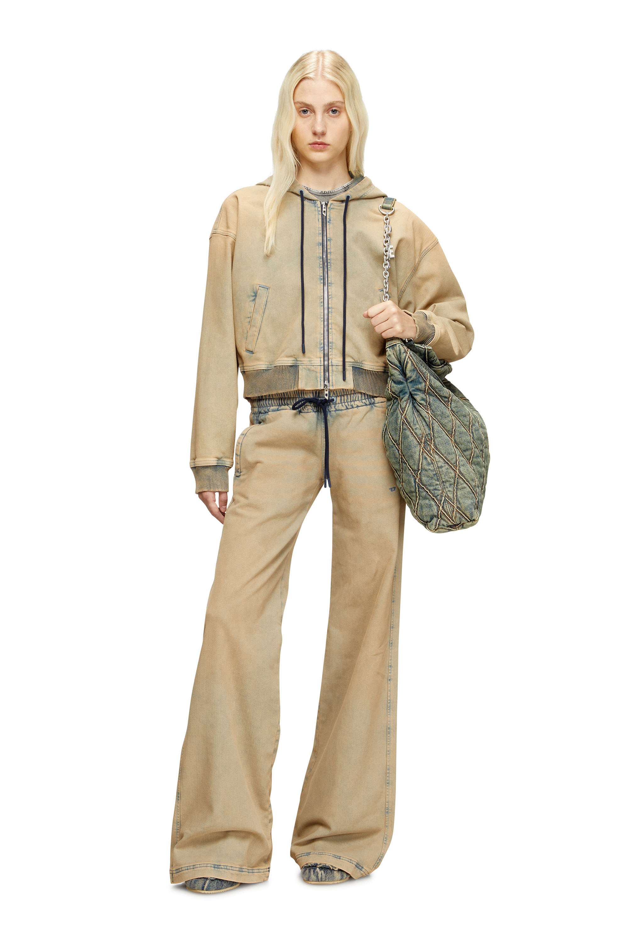 Diesel - Relaxed 2078 D-Ainty Joggjeans® 09M33 Femme, Bleu/Beige - Image 2