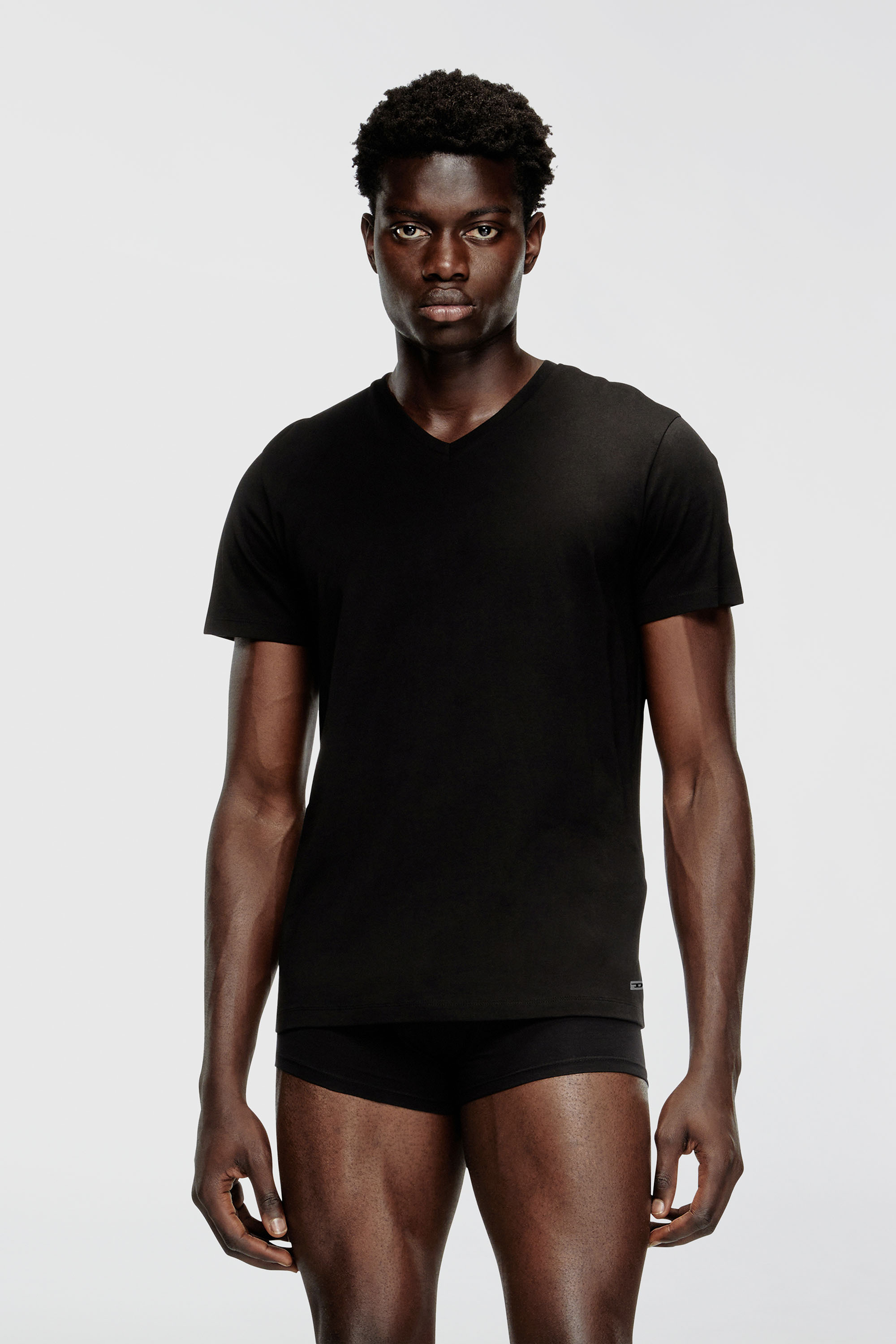 Diesel - MICHAEL-D-BOX-3PACK, Lot de trois T-shirts avec col en V Homme in Noir - 3