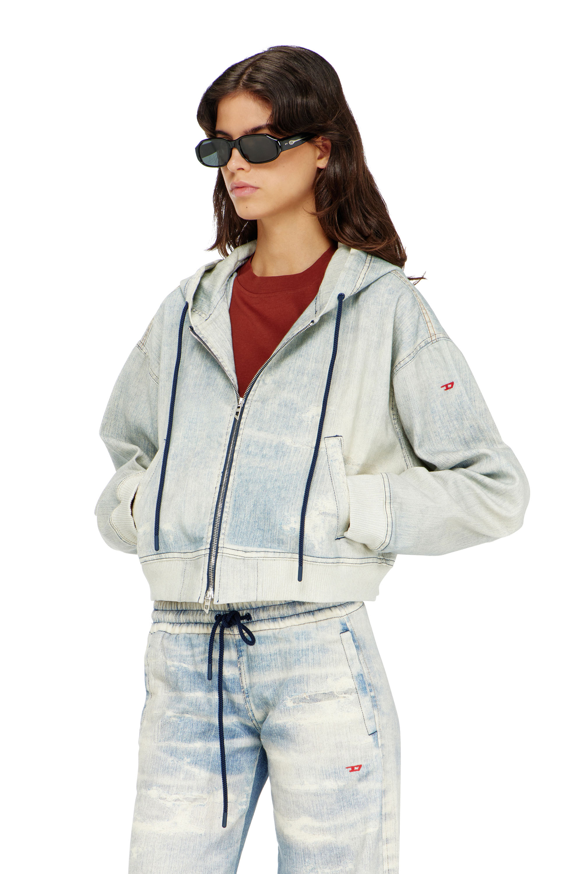 DE-GIRI-CROP JOGG, Bleu Clair