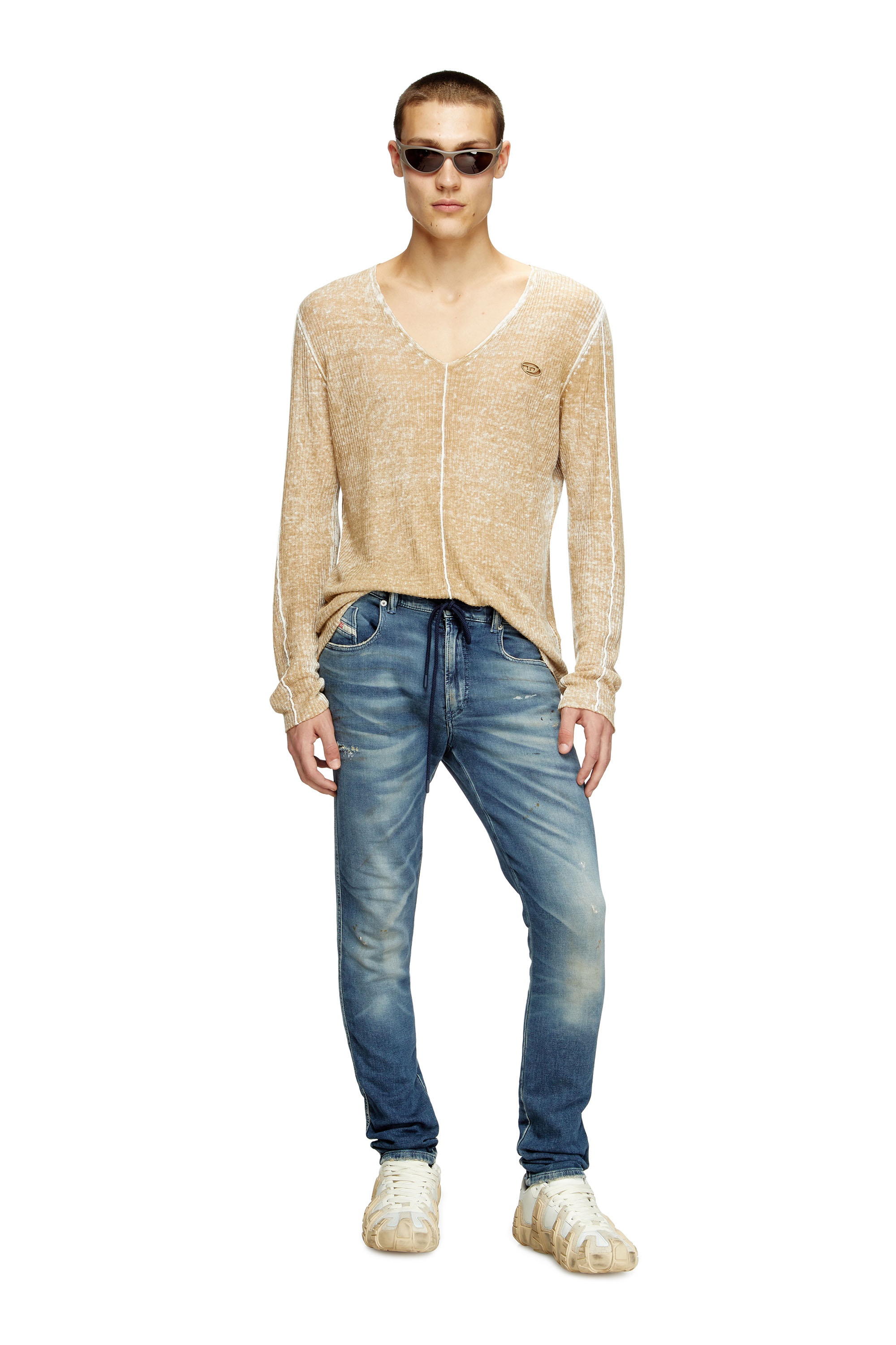 Diesel - Slim 2062 D-Strukt Joggjeans® 068RY Homme, Bleu Foncé - Image 2