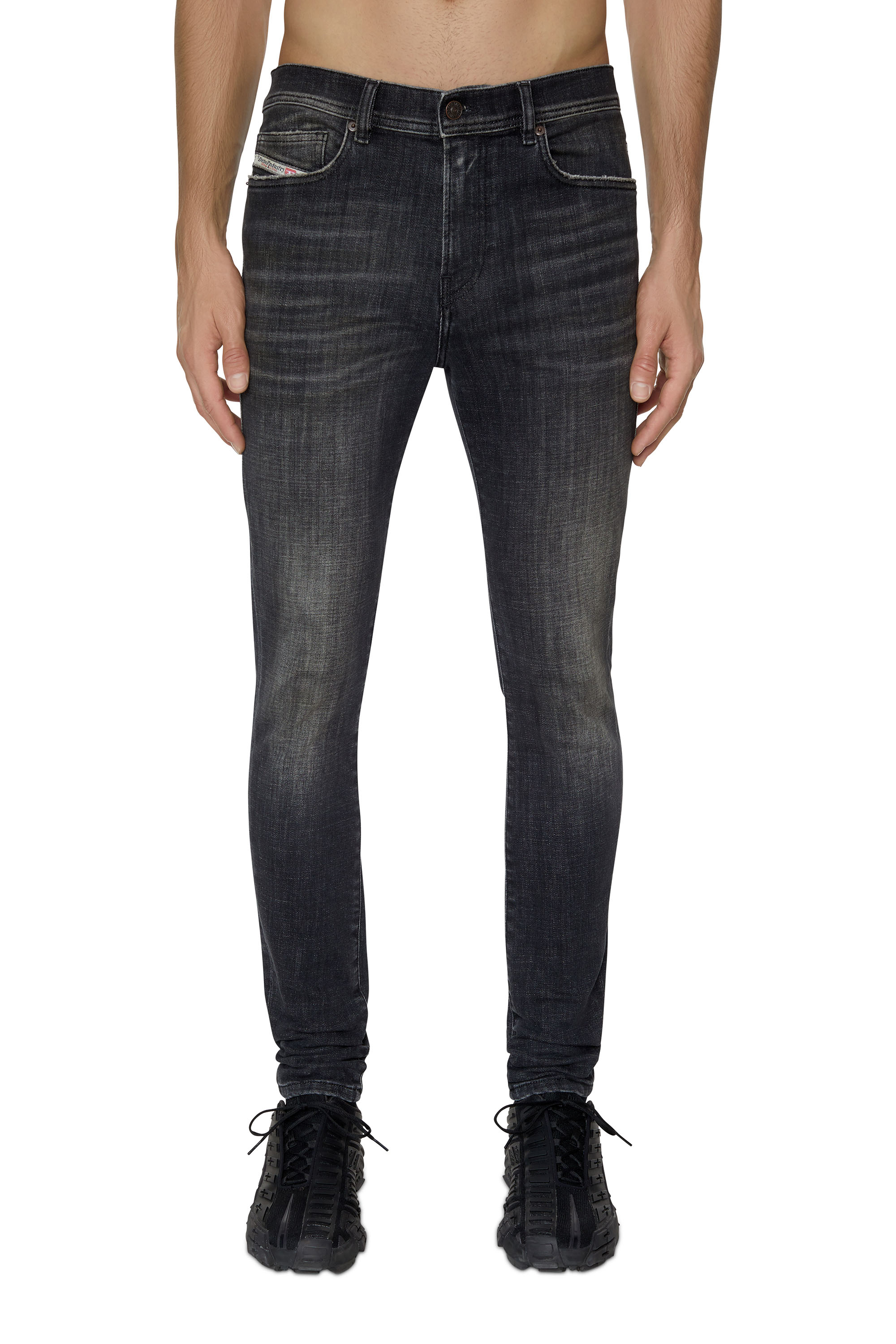 Diesel - 1983 D-Amny 09D88 Skinny Jeans, Black/Dark grey - Image 1