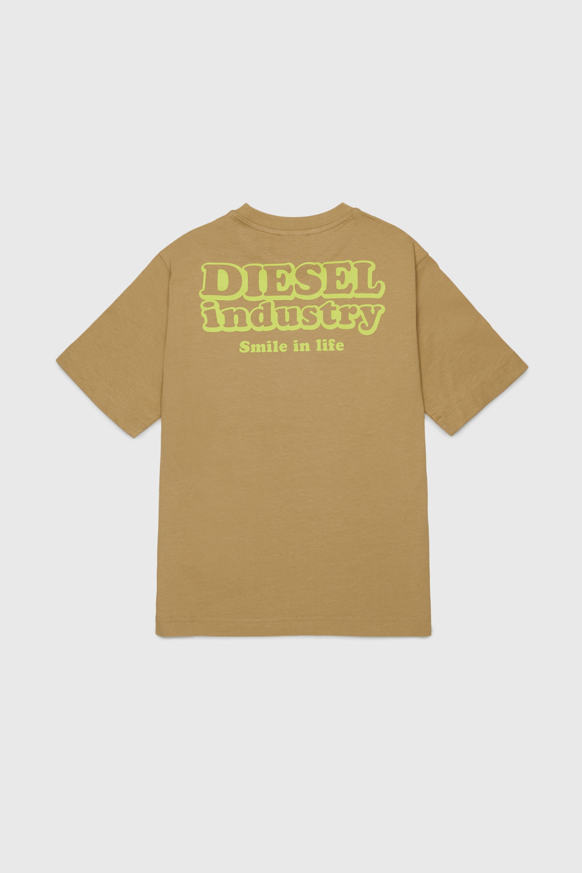 Diesel - TLODIM OVER, T-shirt avec imprim&eacute; Diesel Industry Homme in Marron - 2