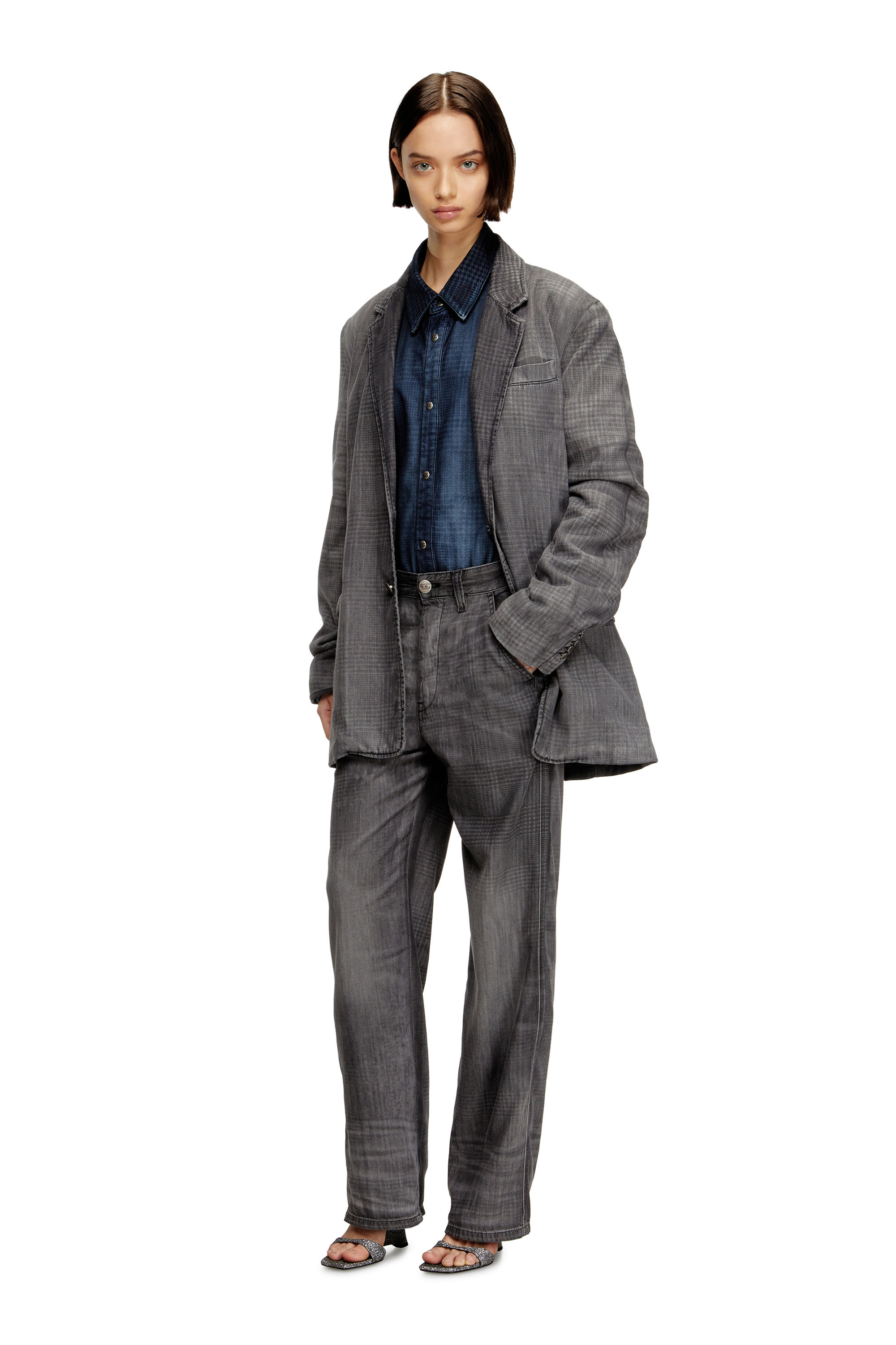 Diesel - Regular Jeans D-Phant-chino 068UJ Mixte, Gris - Image 2