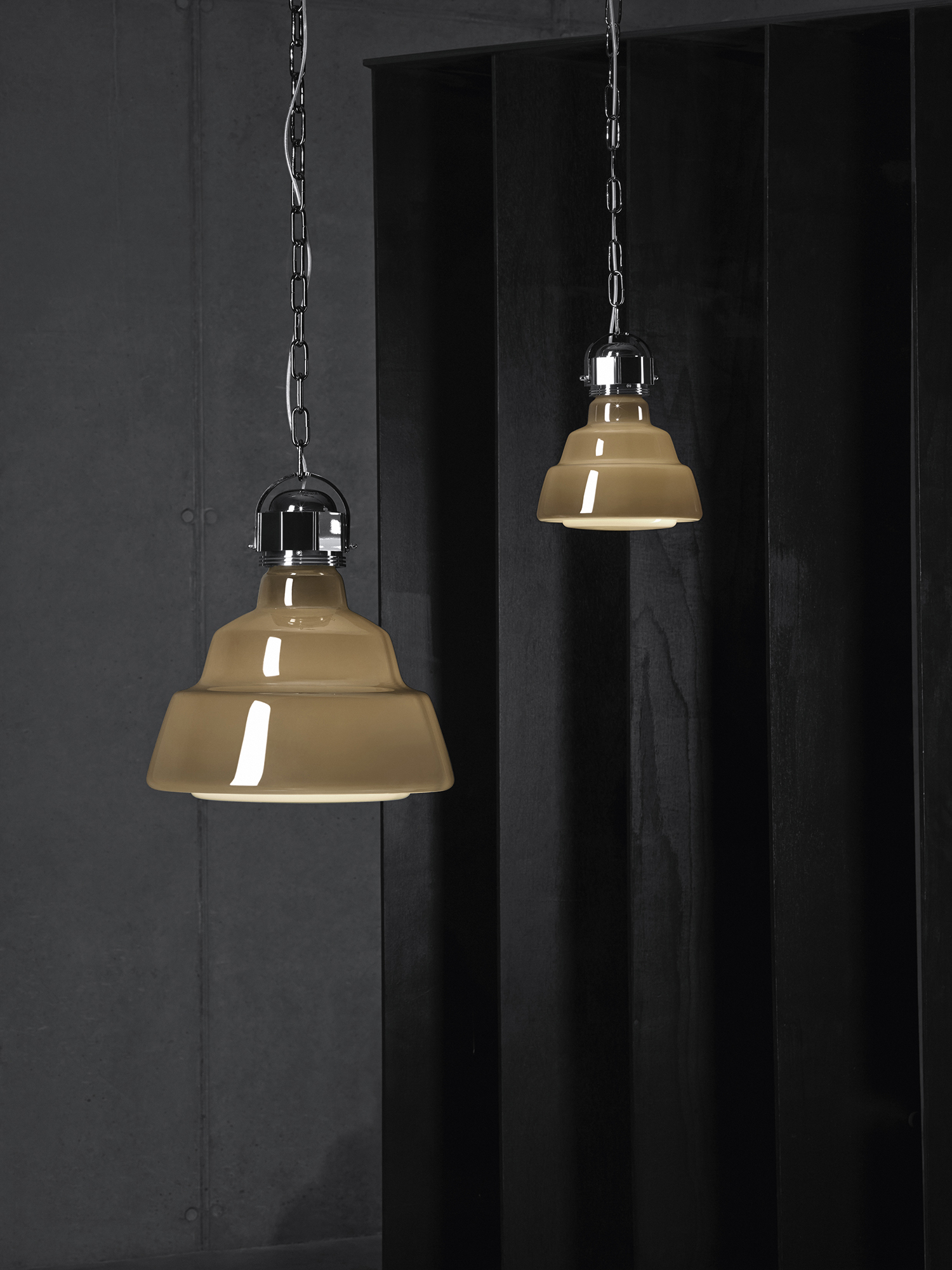 Diesel - GLAS PICCOLA, Petit luminaire avec verre souffl&eacute; suspendu Mixte in Gris argent&eacute; - 3