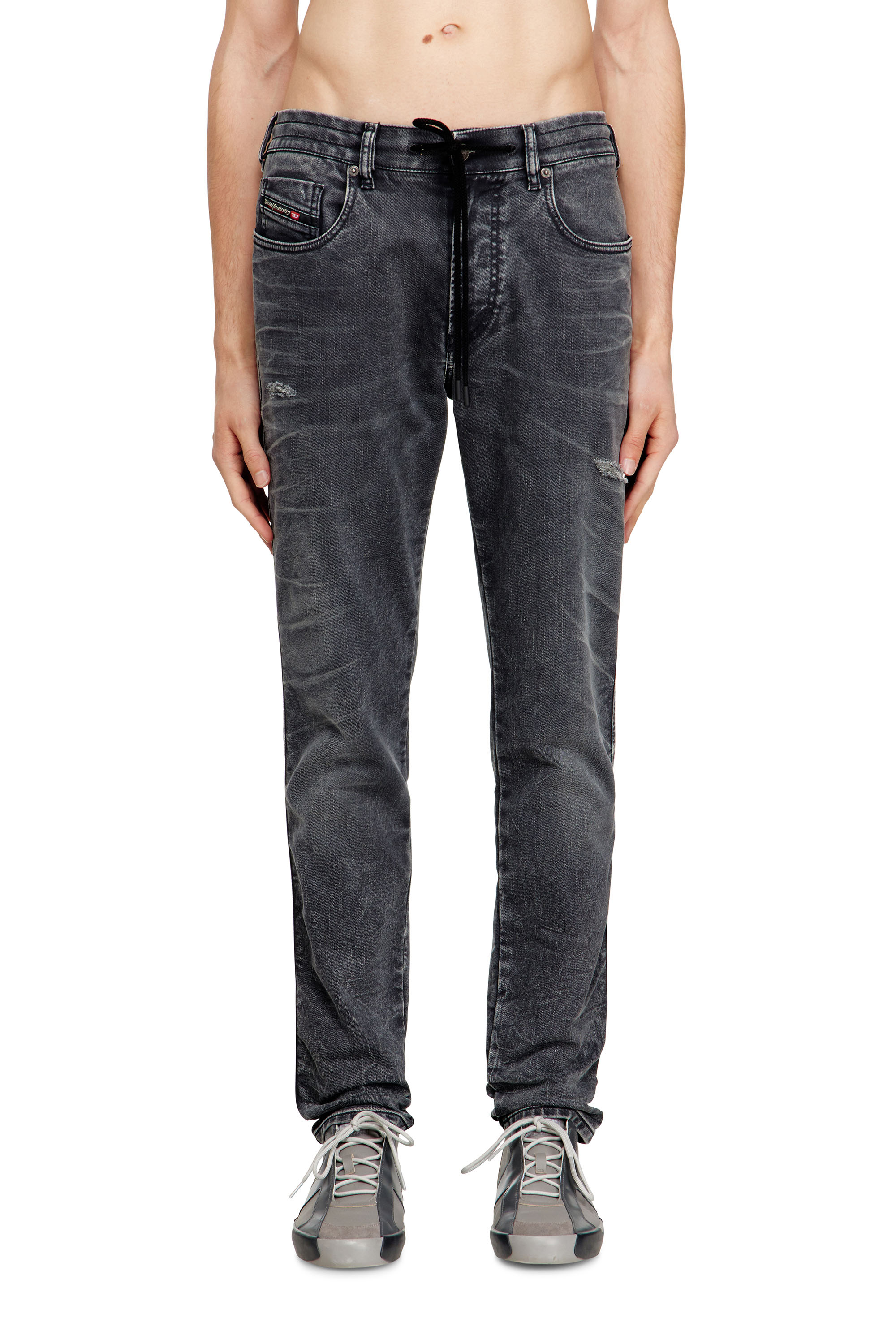 Diesel - Slim 2062 D-Strukt Joggjeans&reg; 068UF Homme, Noir/Gris fonc&eacute; - Image 3