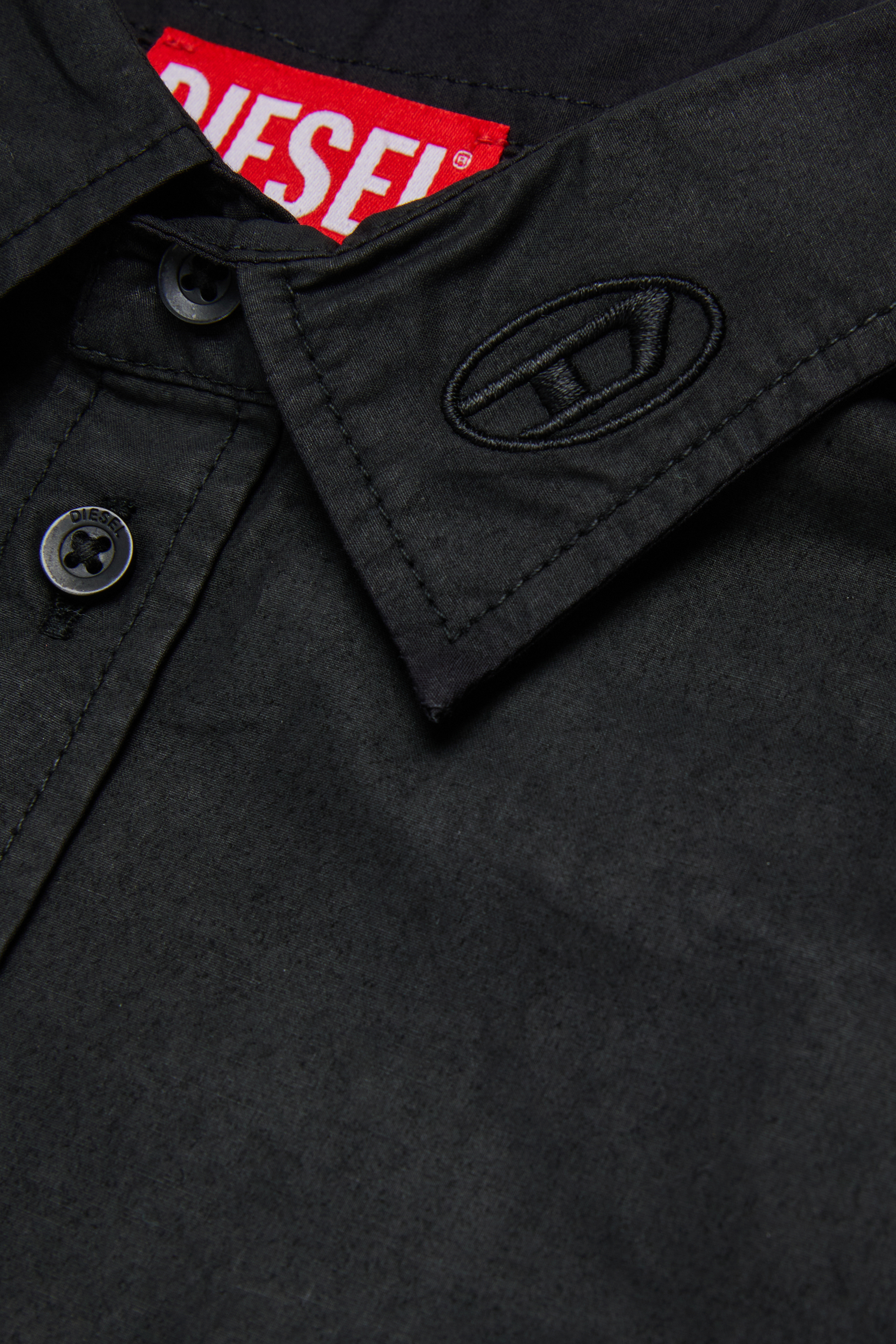 Diesel - CSTANLEYX, Chemise en coton Homme in Noir - 4