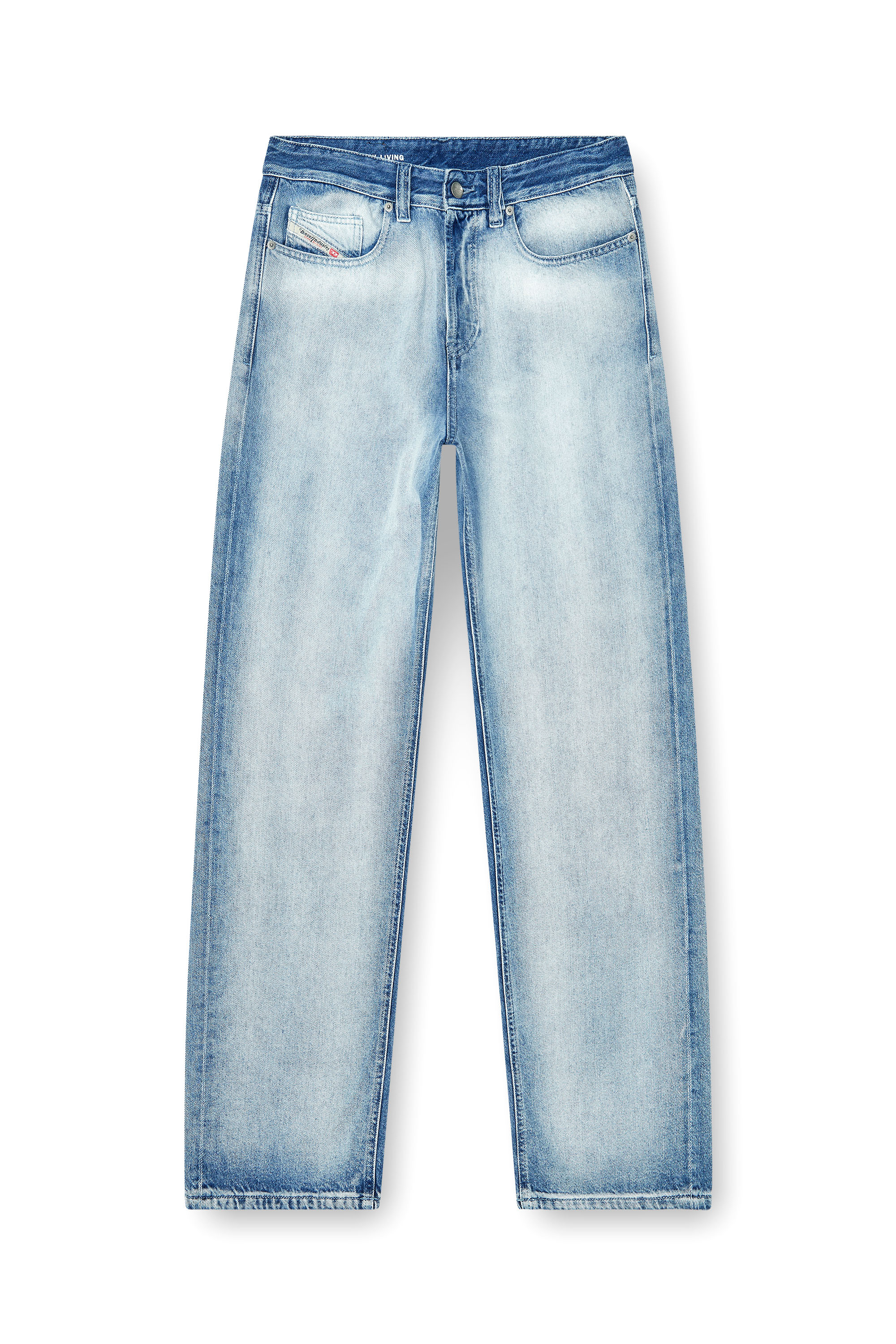 Diesel - Relaxed Jeans 2001 D-Macro 09P29 Homme, Bleu Clair - Image 2