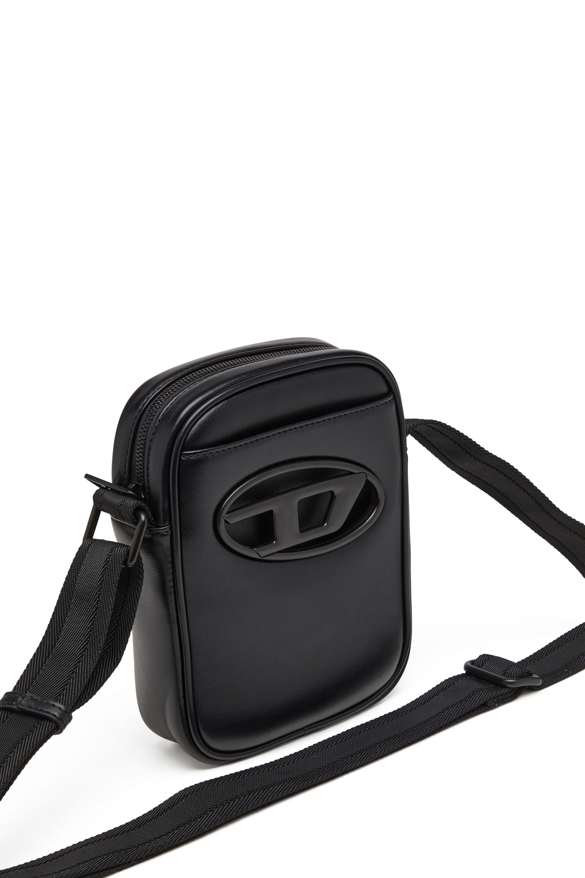 Diesel - HOLI-D CROSSBODY, Sac à bandoulière en PU et néoprène Mixte in Noir - 5