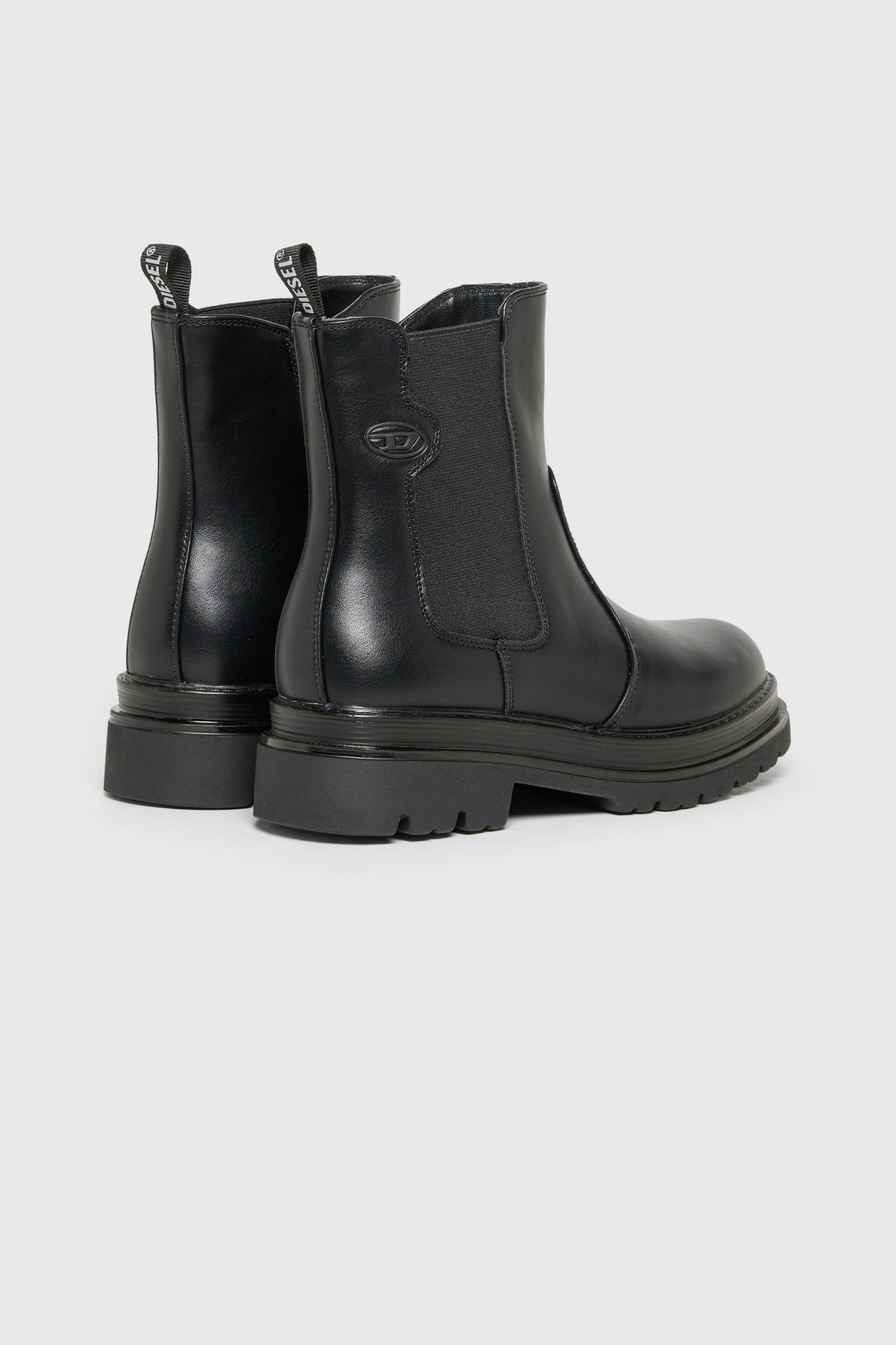 Diesel - D-VYNCOUN, Unisex's D-Vyncoun - Chelsea boots with Oval D logo in Black - 3