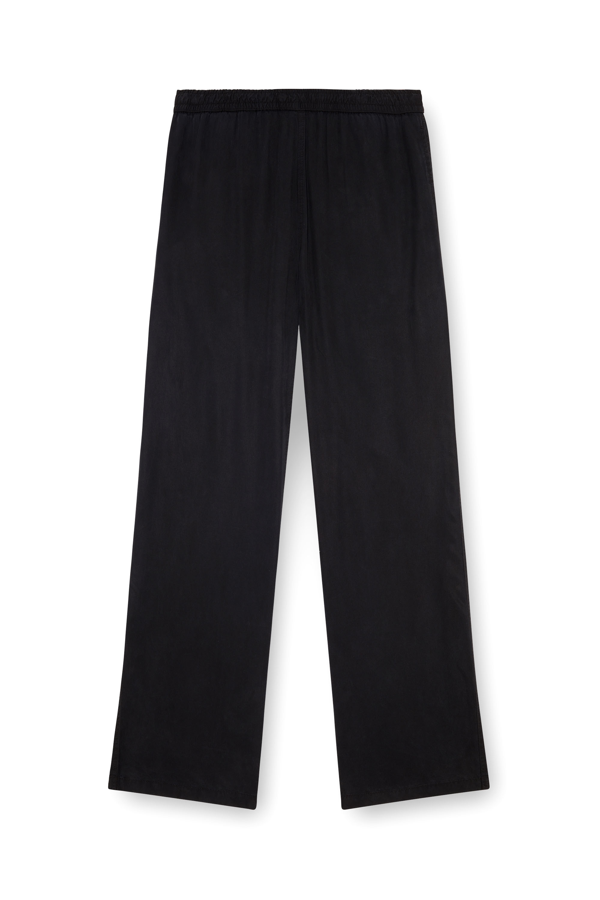 Diesel - P-DREYER-C, Pantalon &agrave; cordon en serg&eacute; d&eacute;lav&eacute; Homme in Noir - 4