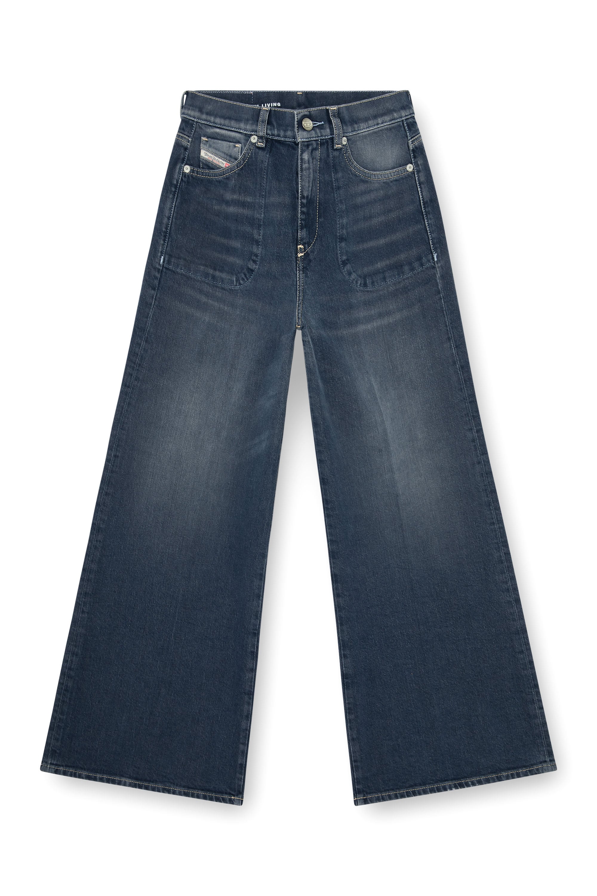 Diesel - Flare Jeans 1978 D-Akemi 007EI Femme, Bleu Fonc&eacute; - Image 3