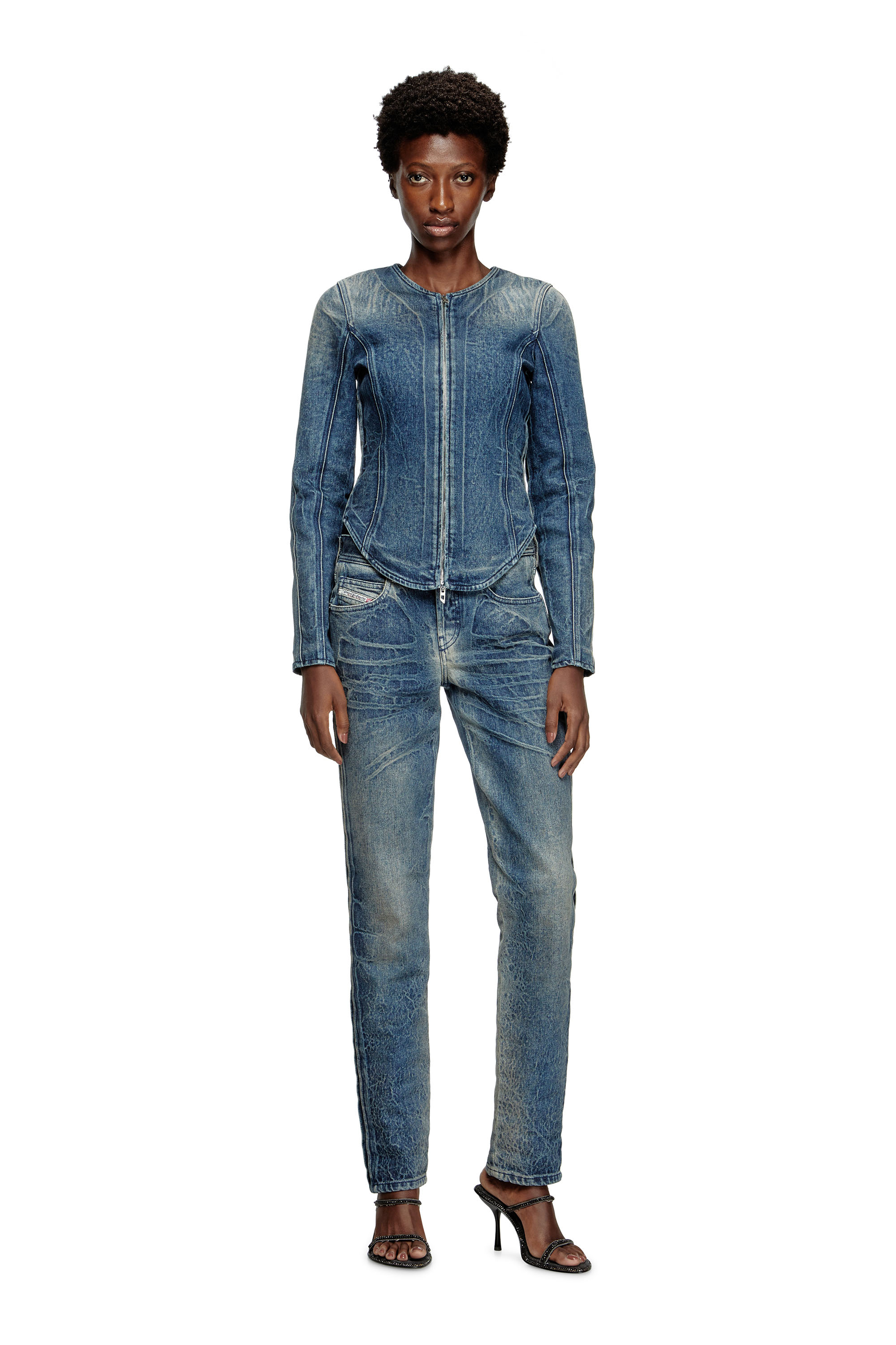 Diesel - Regular Jeans D-Noli 007BG Femme, Bleu Fonc&eacute; - Image 1