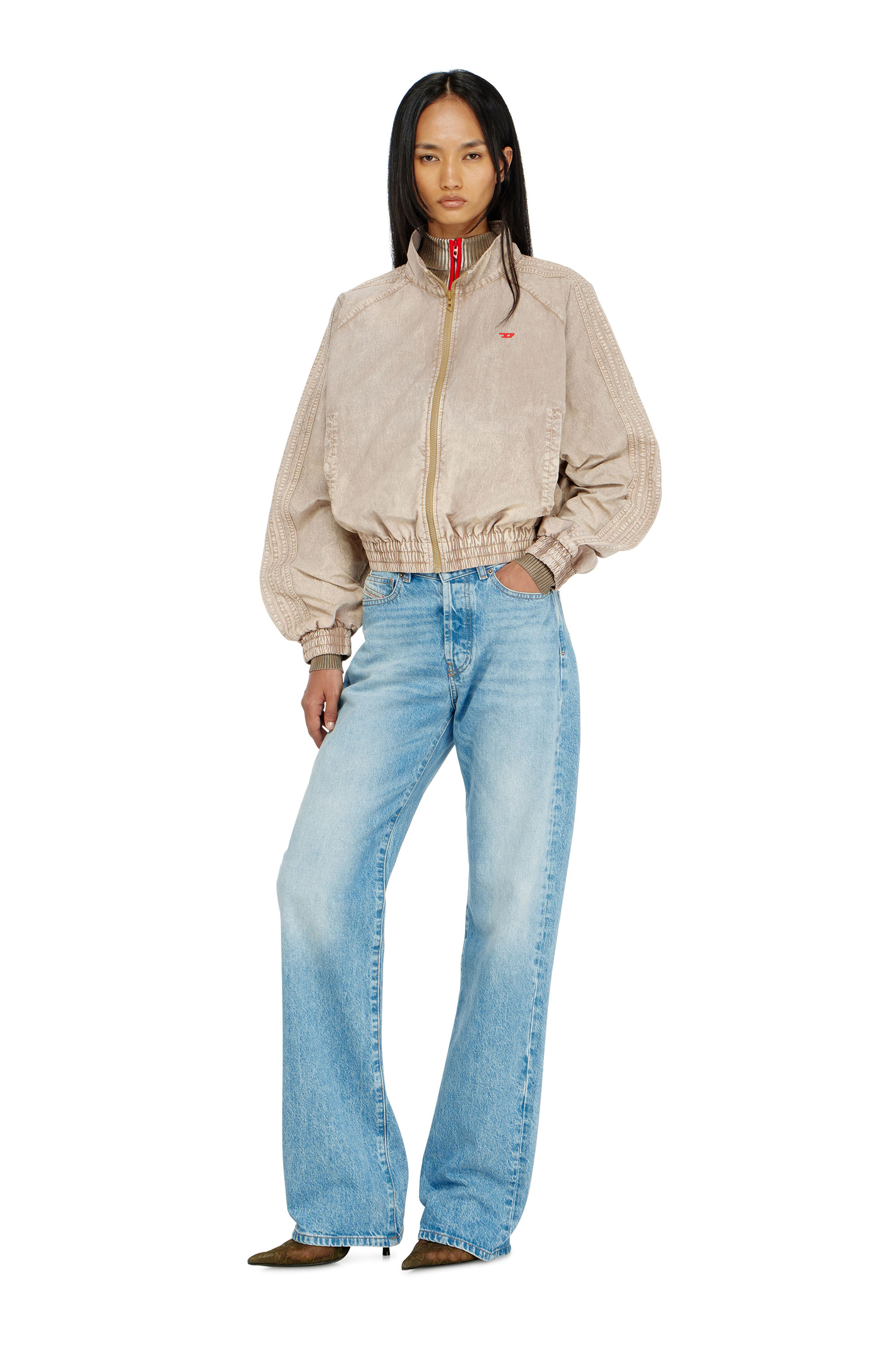 Diesel - G-ARDEN, Coupe-vent en Taslan trait&eacute; Femme in Beige - 1
