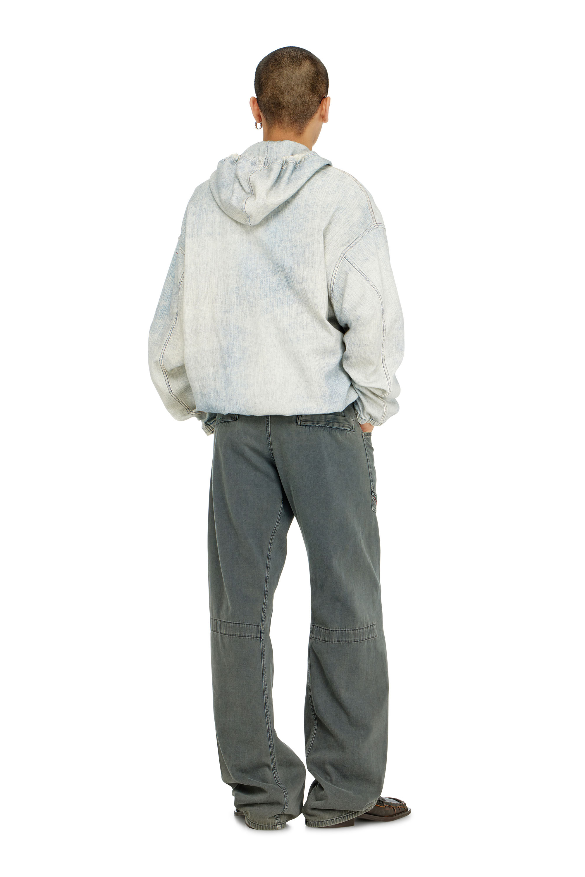 Diesel - Relaxed Jeans D-Zeta 068WR Homme, Gris - Image 4