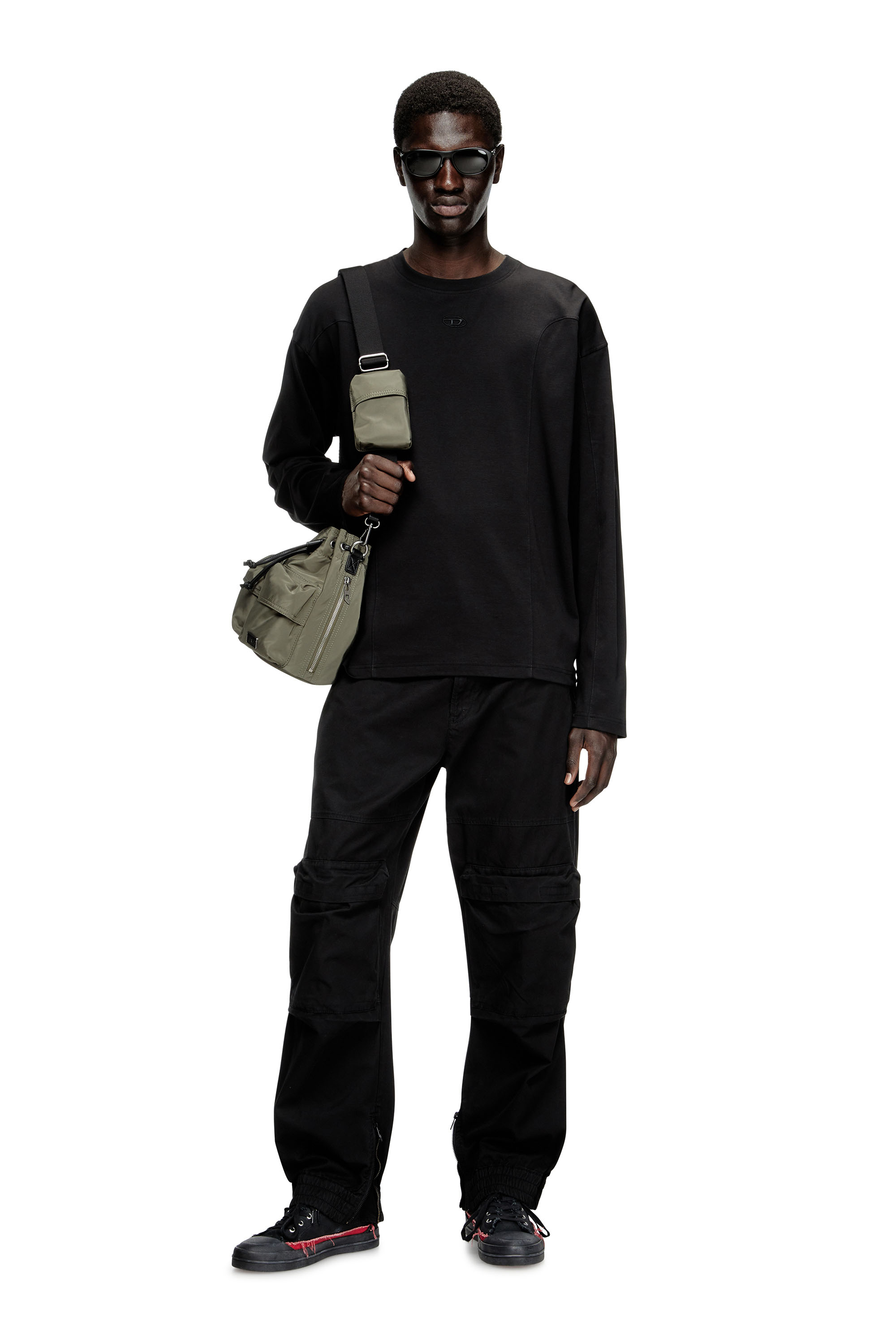 Diesel - S-D-VERSE MID II, S-D-Verse-Baskets montantes en toile vieillie Homme in Polychrome - 2