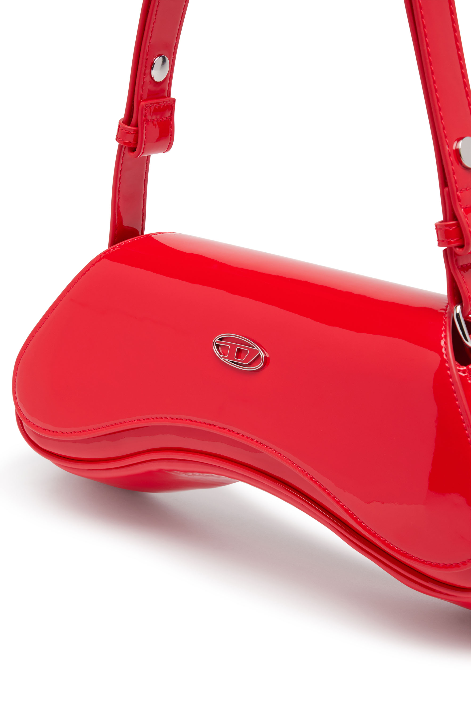 Diesel - PLAY CROSSBODY, Play-Sac à bandoulière glossy Femme in Rouge - 5