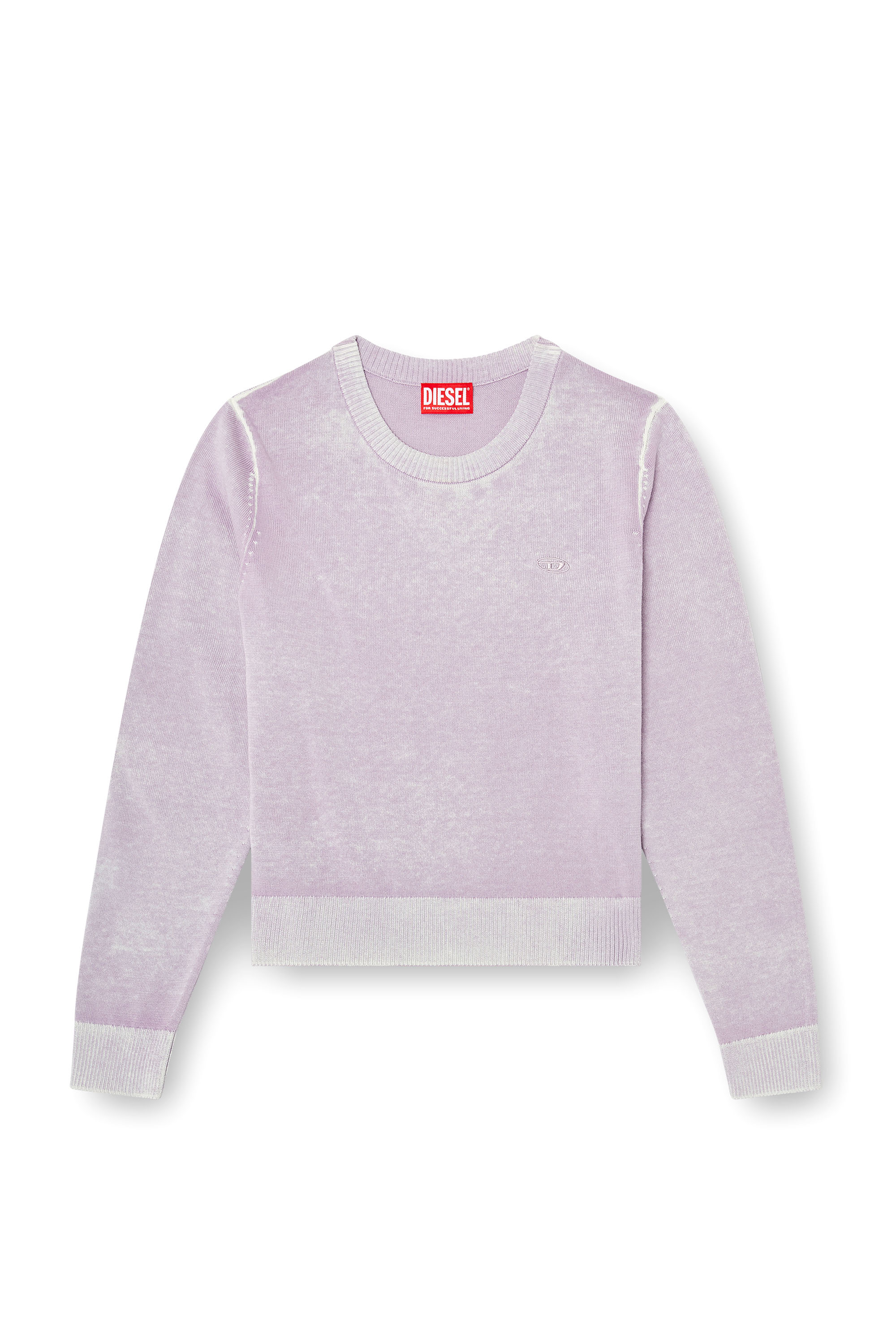 Diesel - M-LOVRE, Pull avec impression invers&eacute;e d&eacute;lav&eacute;e Femme in ToBeDefined - 3