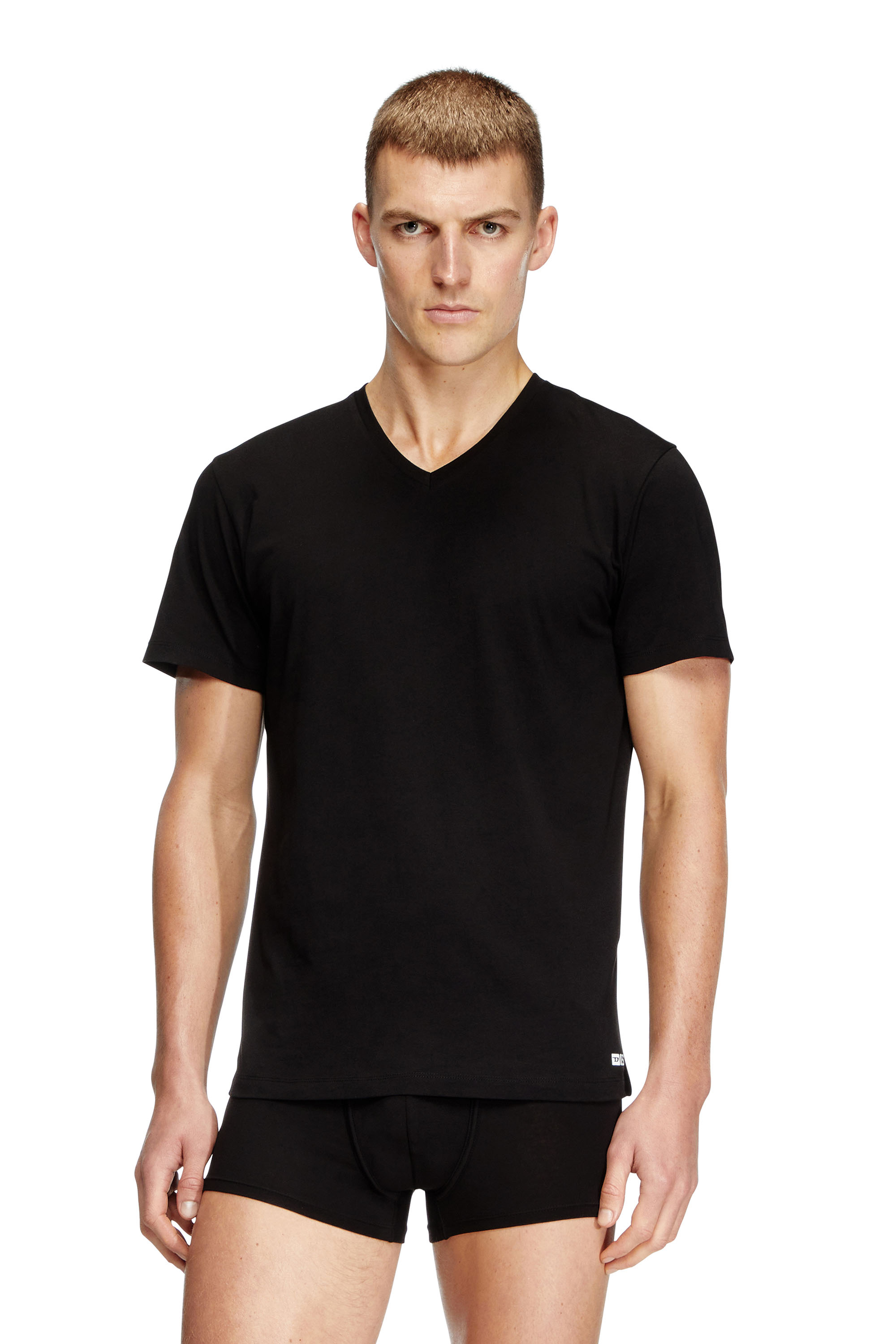 Diesel - MICHAEL-D-BOX-3PACK, Lot de trois T-shirts avec col en V Homme in Noir - 2