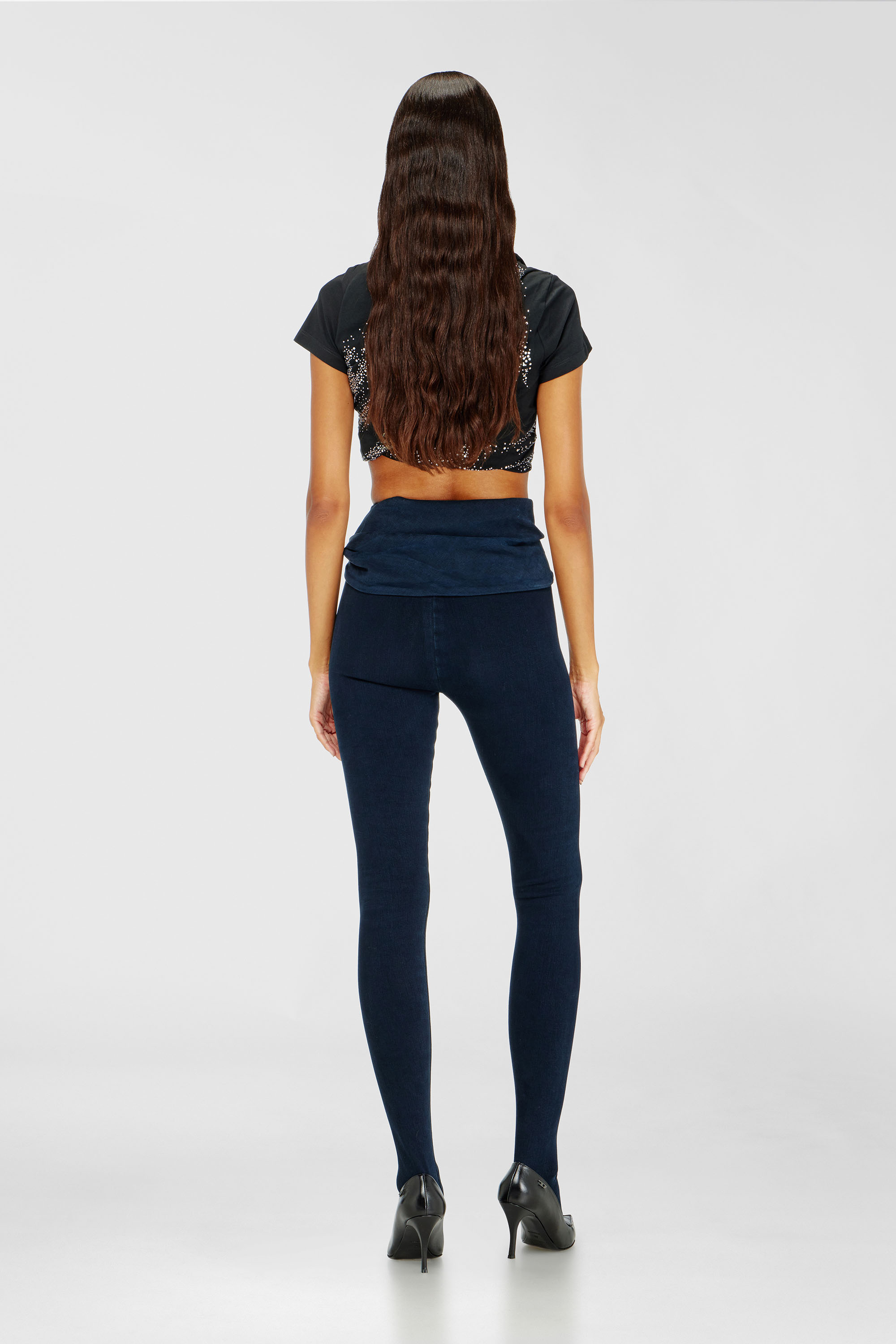 Diesel - Skinny Jeans D-Velly 09R36 Femme, Bleu Fonc&eacute; - Image 3