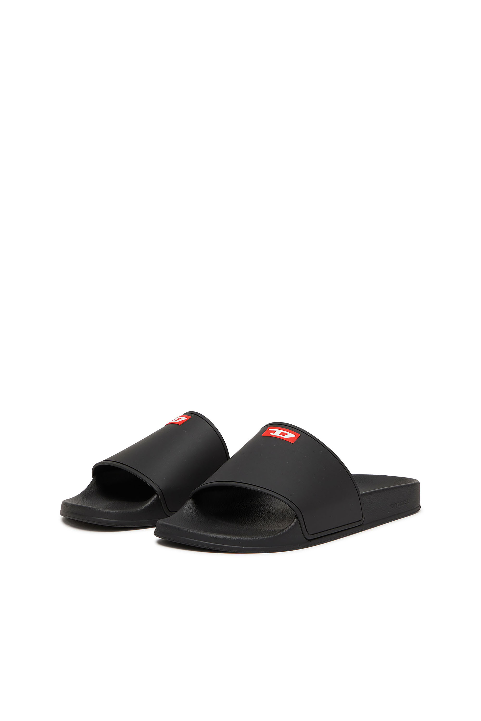 SA-SWIM, Noir Diesel - SA-SWIM, Sa-Swim-Claquettes de piscine en caoutchouc avec logo D Homme in Noir - 8