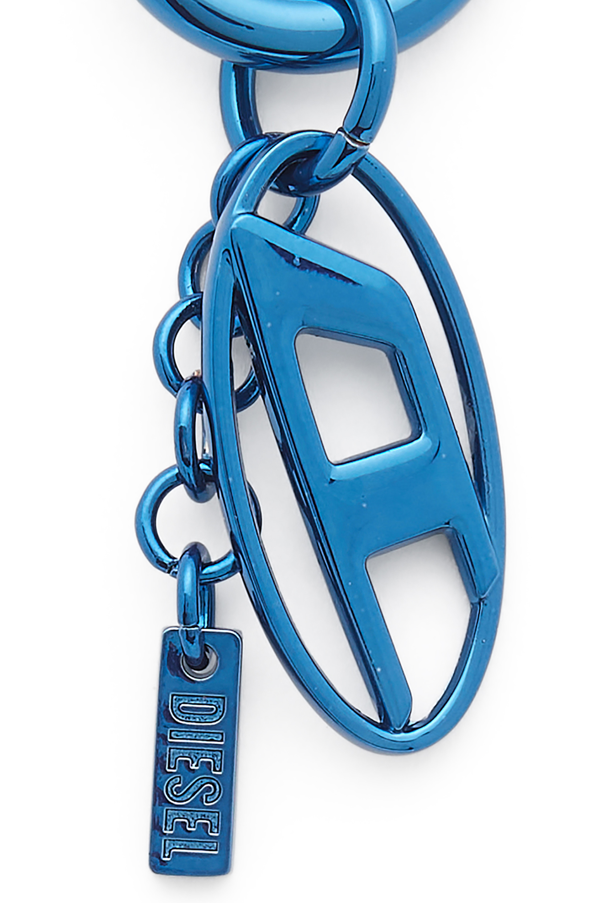 Diesel - CHARM-OVAL D, Charm en m&eacute;tal avec pendentif ovale D Mixte in Bleu - 3