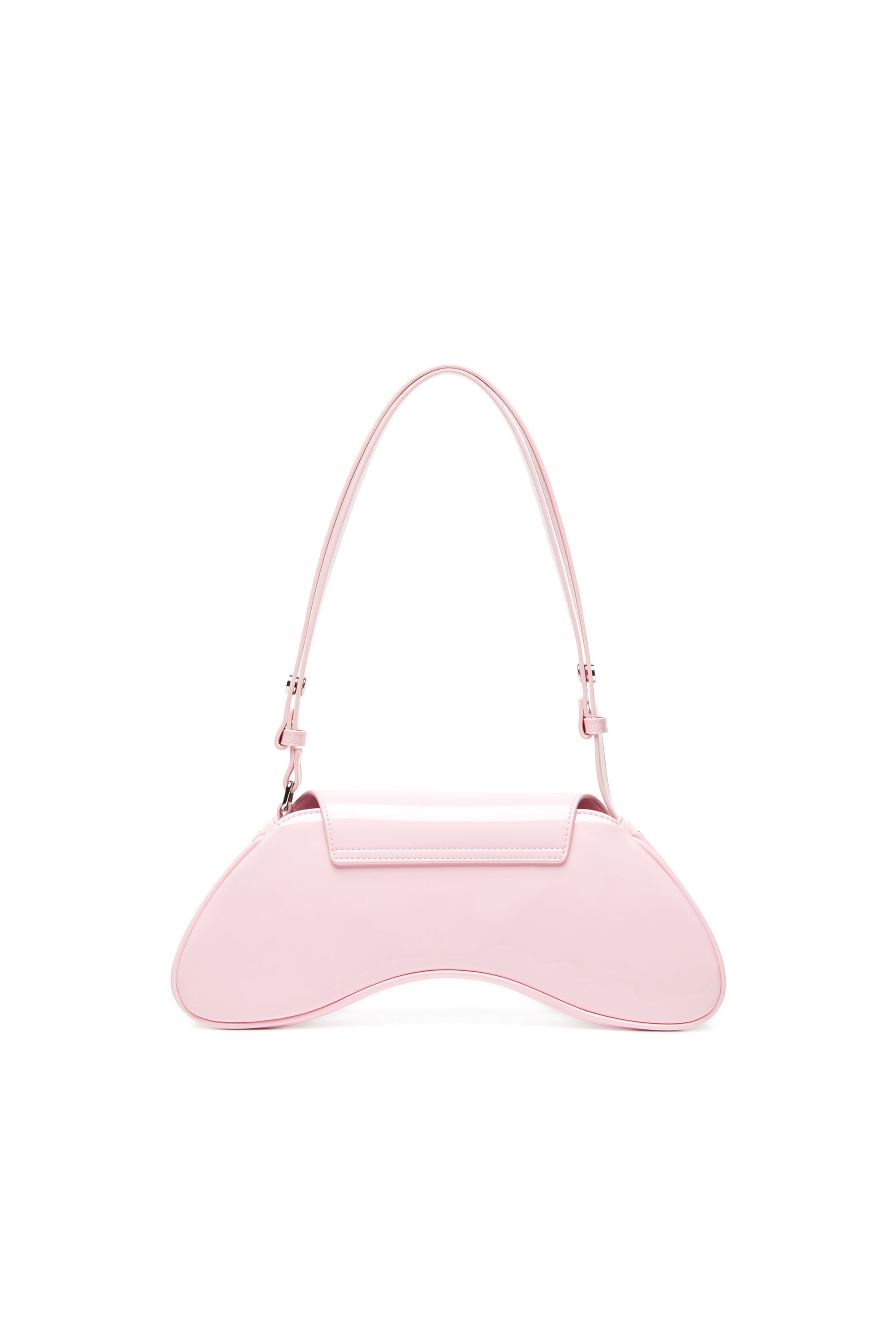 Diesel - PLAY CROSSBODY, Sac à bandoulière en PU brillant Femme in Rose - 2