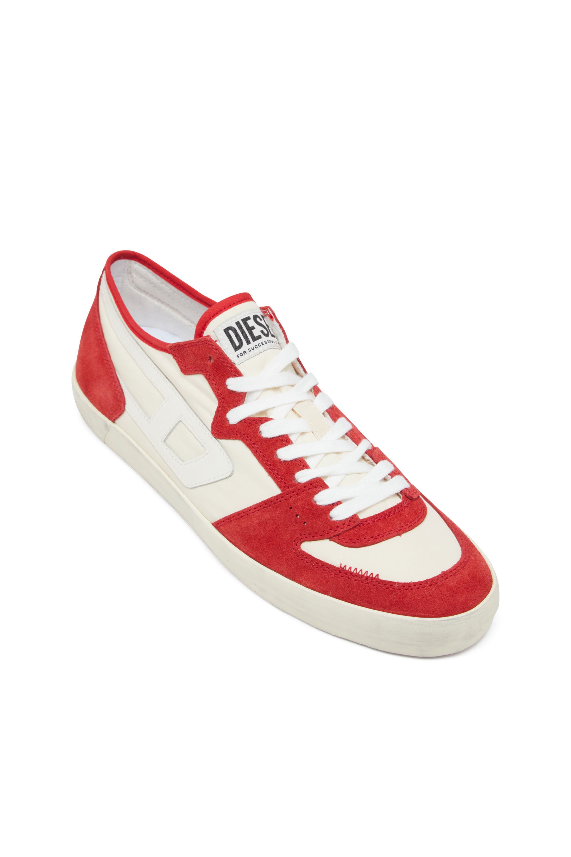 Diesel - S-LEROJI D-1 LOW, S-Leroji D-Sneakers en ripstop matelassé et cuir suédé Homme in Polychrome - 6