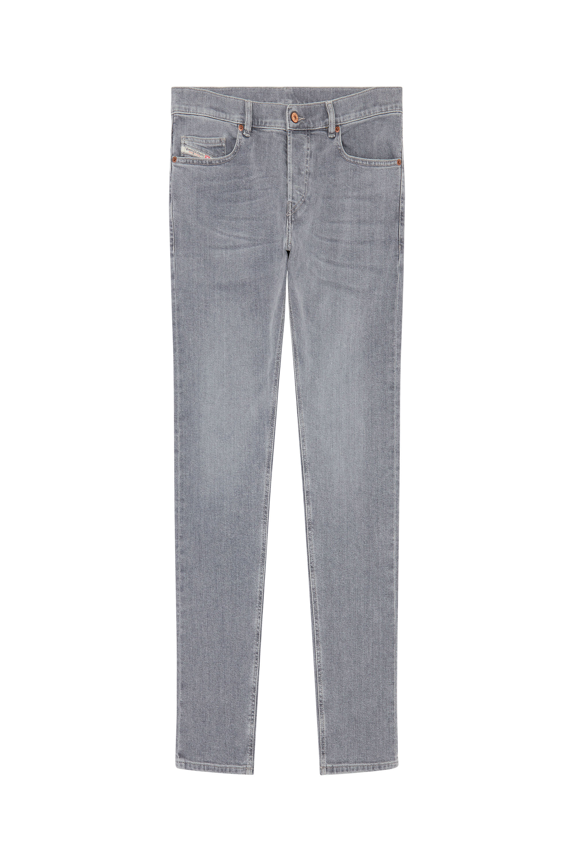 Diesel - D-Luster 0GDAP Slim Jeans, Light Grey - Image 6